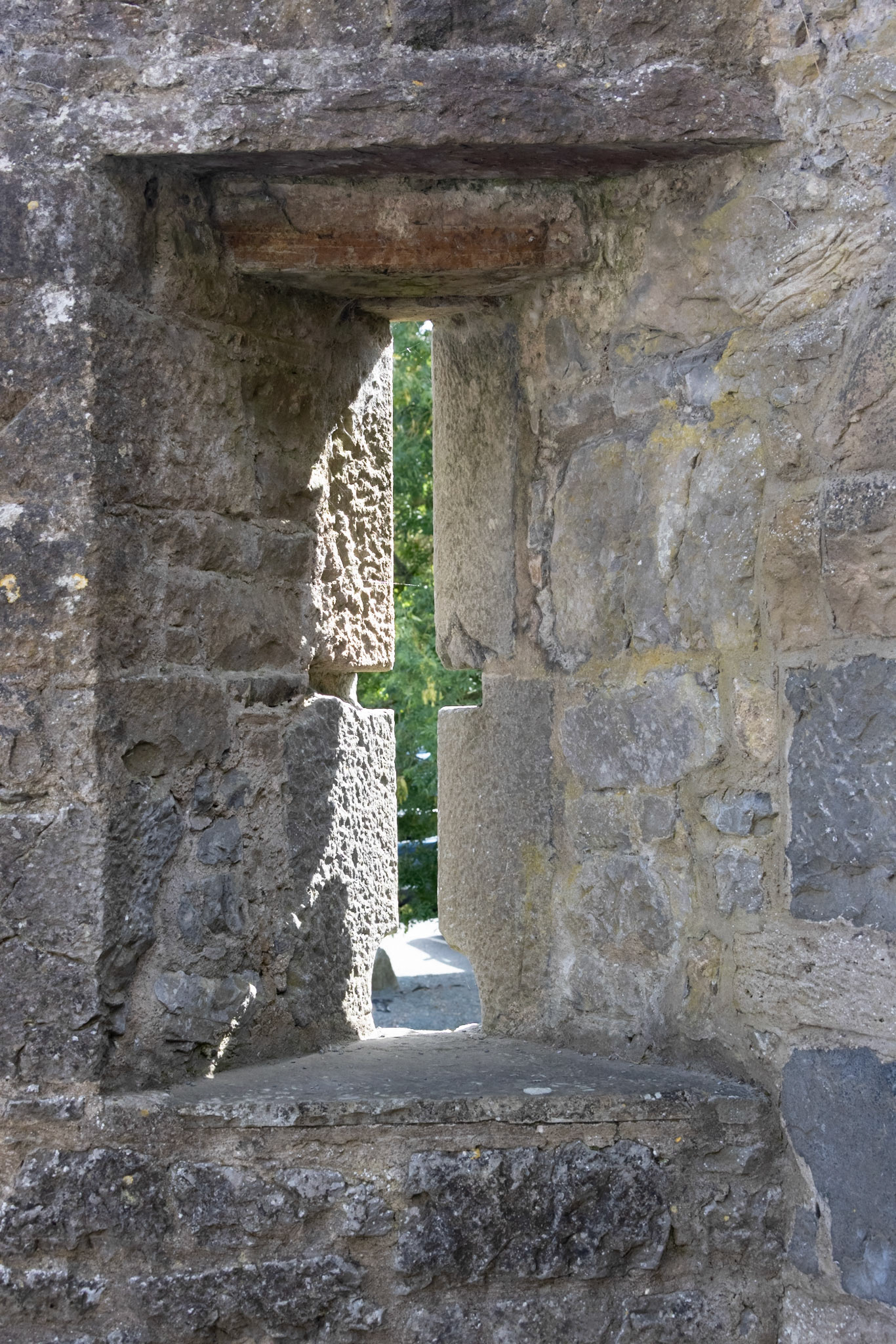 Arrow loop, Cahir Castle curtain wall
