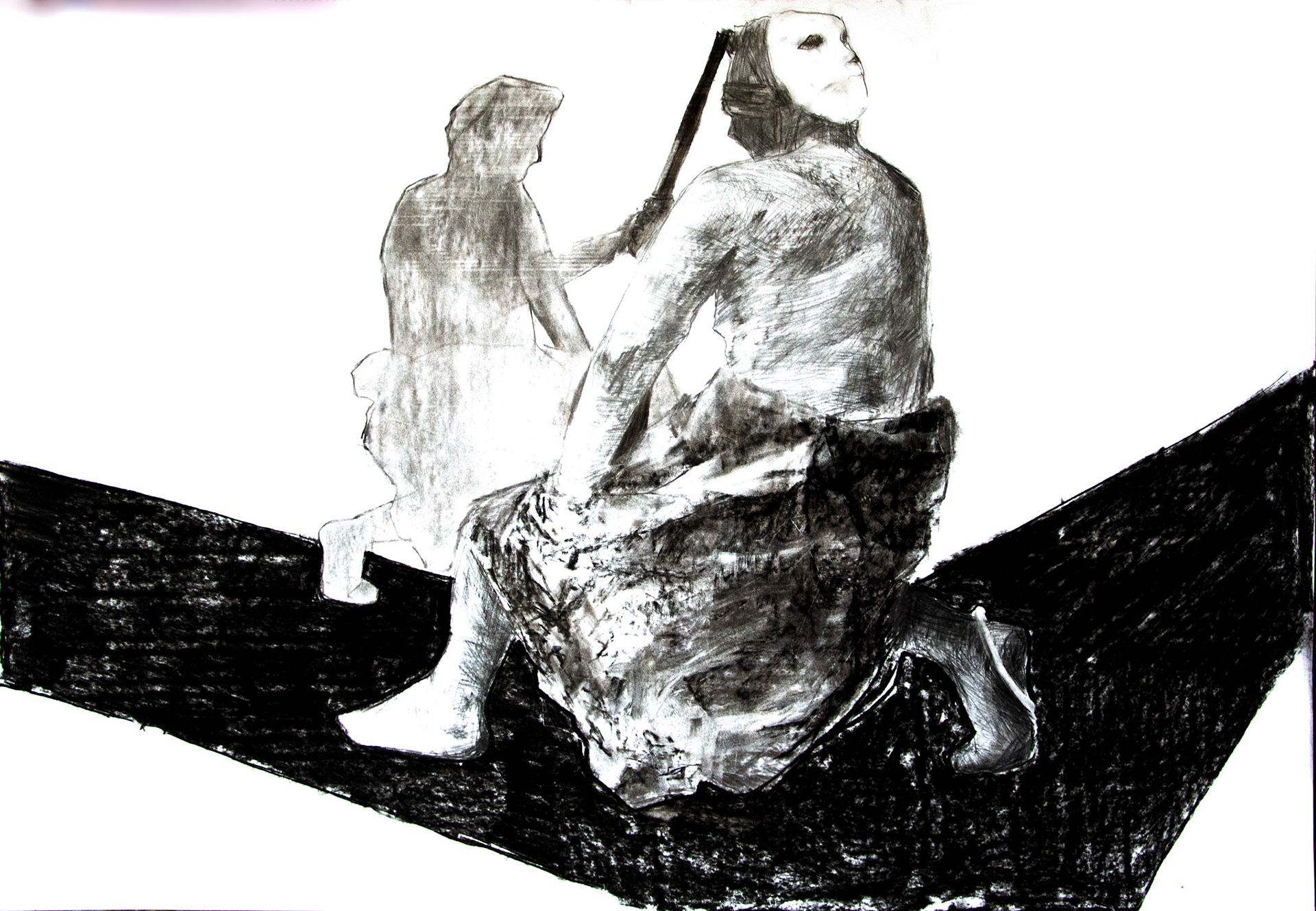Charcoal on paper 2023