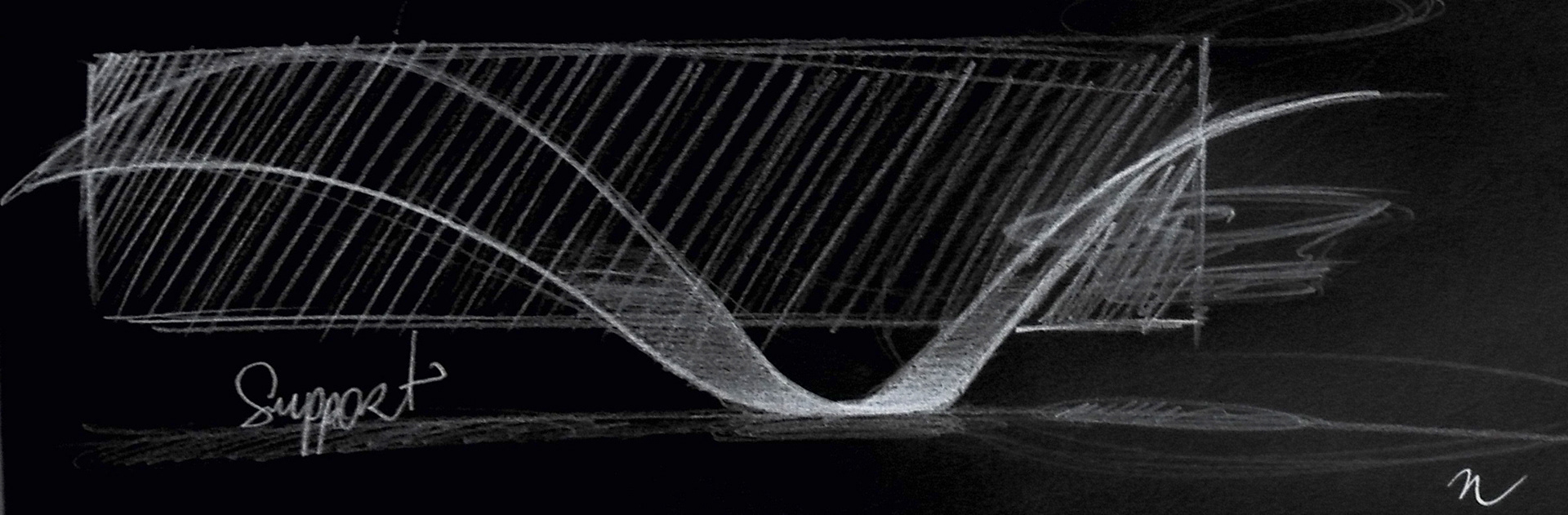 Form exploration through sketching (pencil on paper)