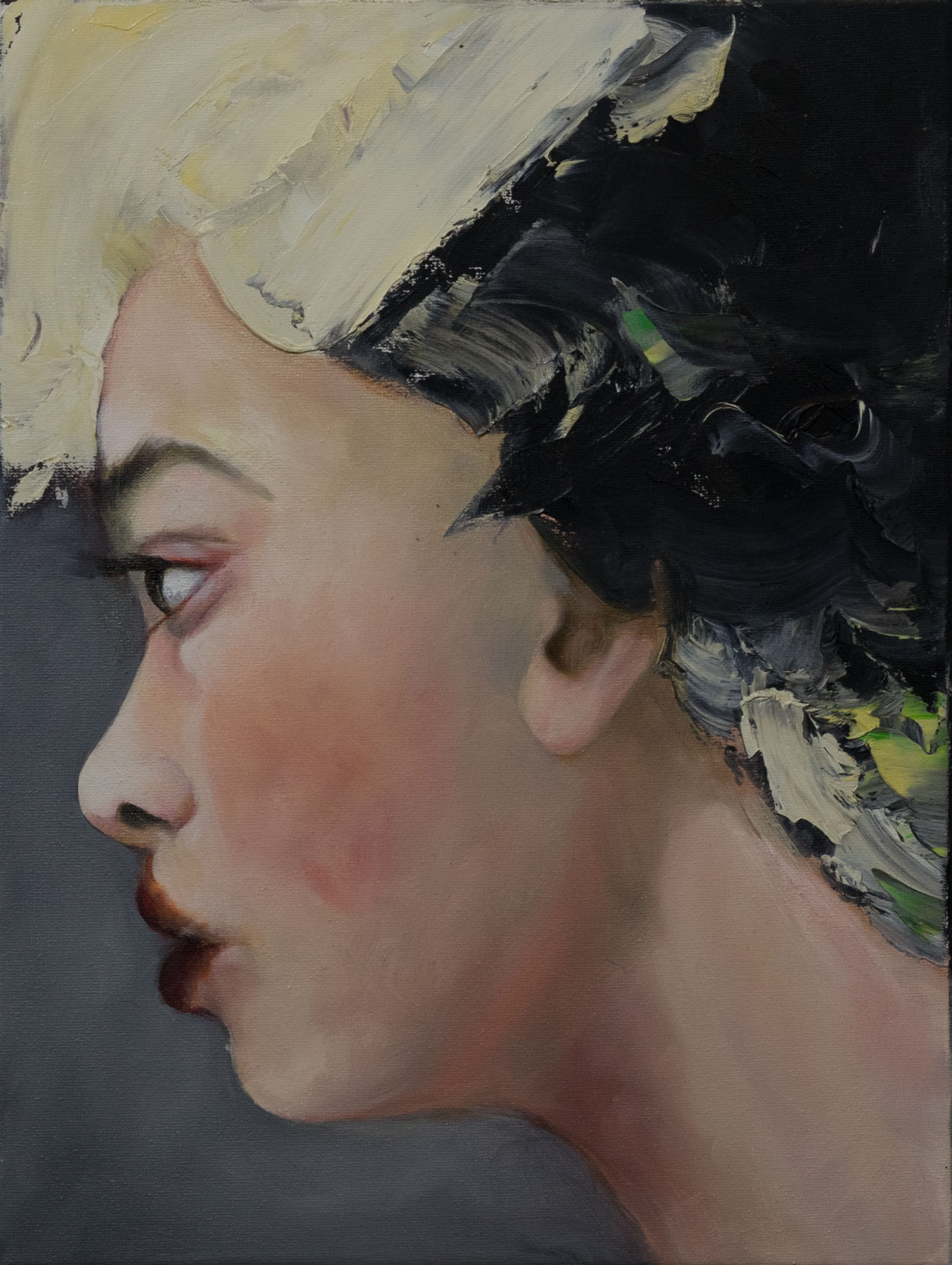 o.T., 15,75x11,81 "(40x30cm), 2019, oil on canvas.