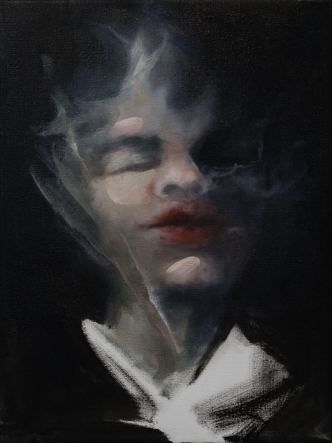 o.T., 15,75x11,81 "(40x30cm), 2019, oil on canvas.