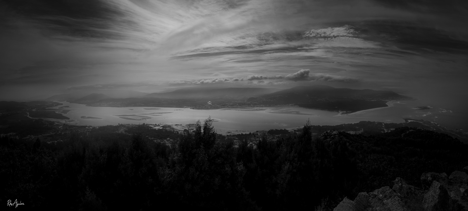 Desembocadura rio Miño. A Guarda, Galicia