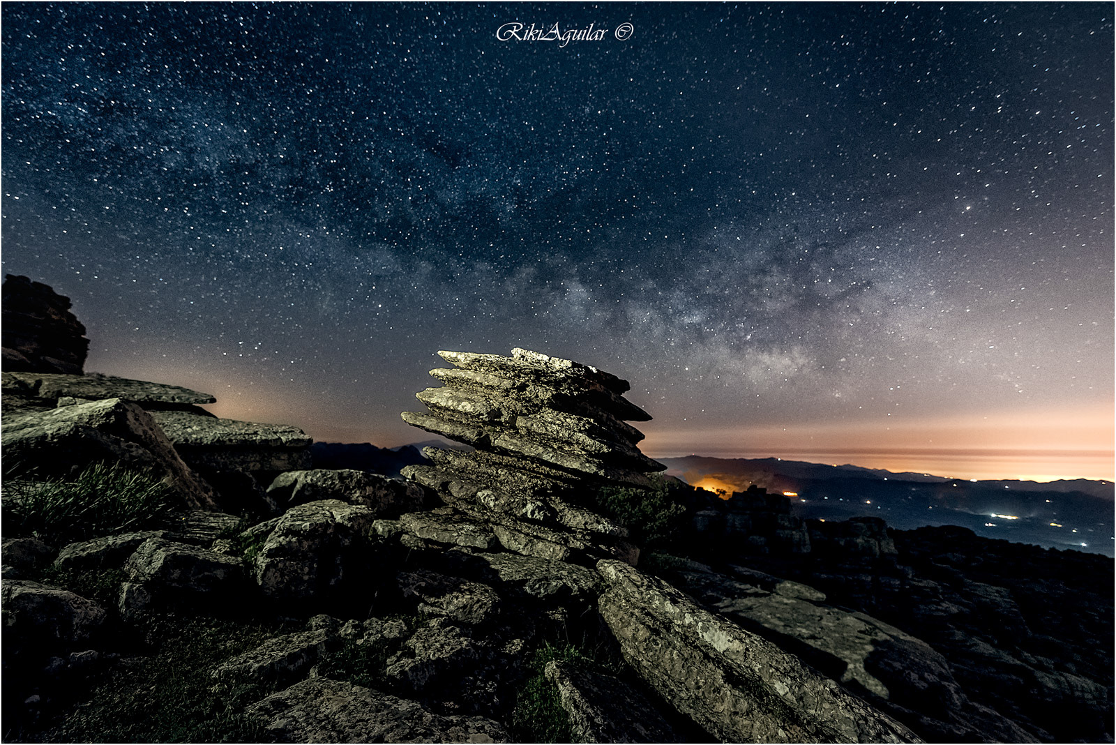 El Torcal. Vía Láctea.