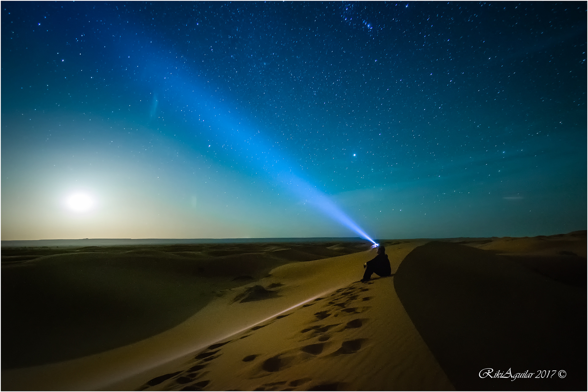 Dunas de Erg Chebbi. Autorretrato.