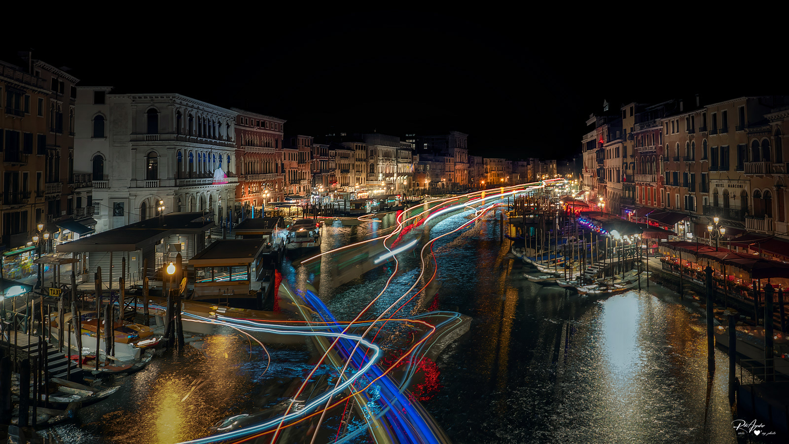 Gran canal desde el puente de Rialto, Venecia