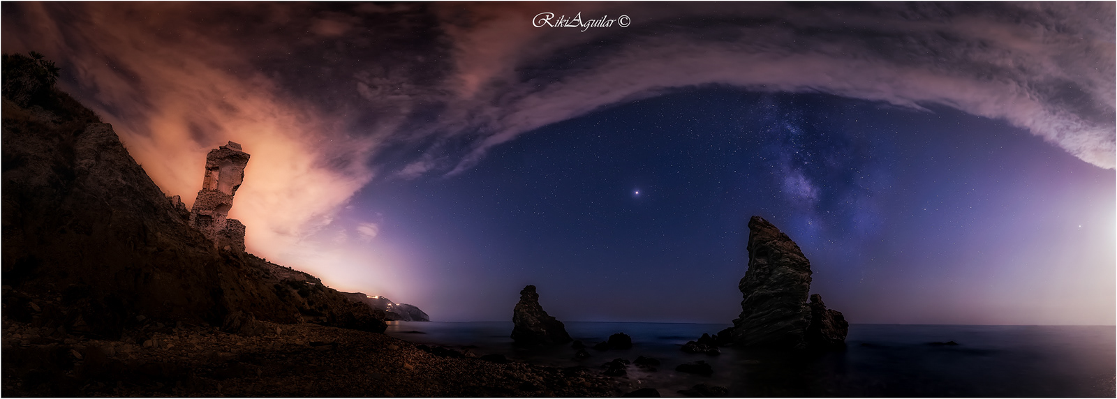 Pano en la cala del Molino de Papel, Maro; Málaga.