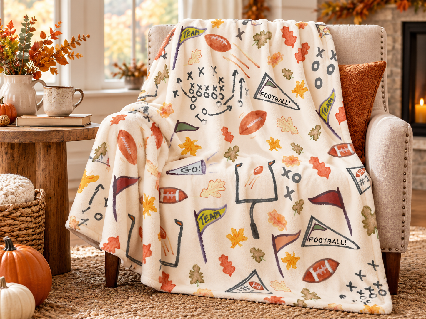 Fleece blanket with sherpa backing 