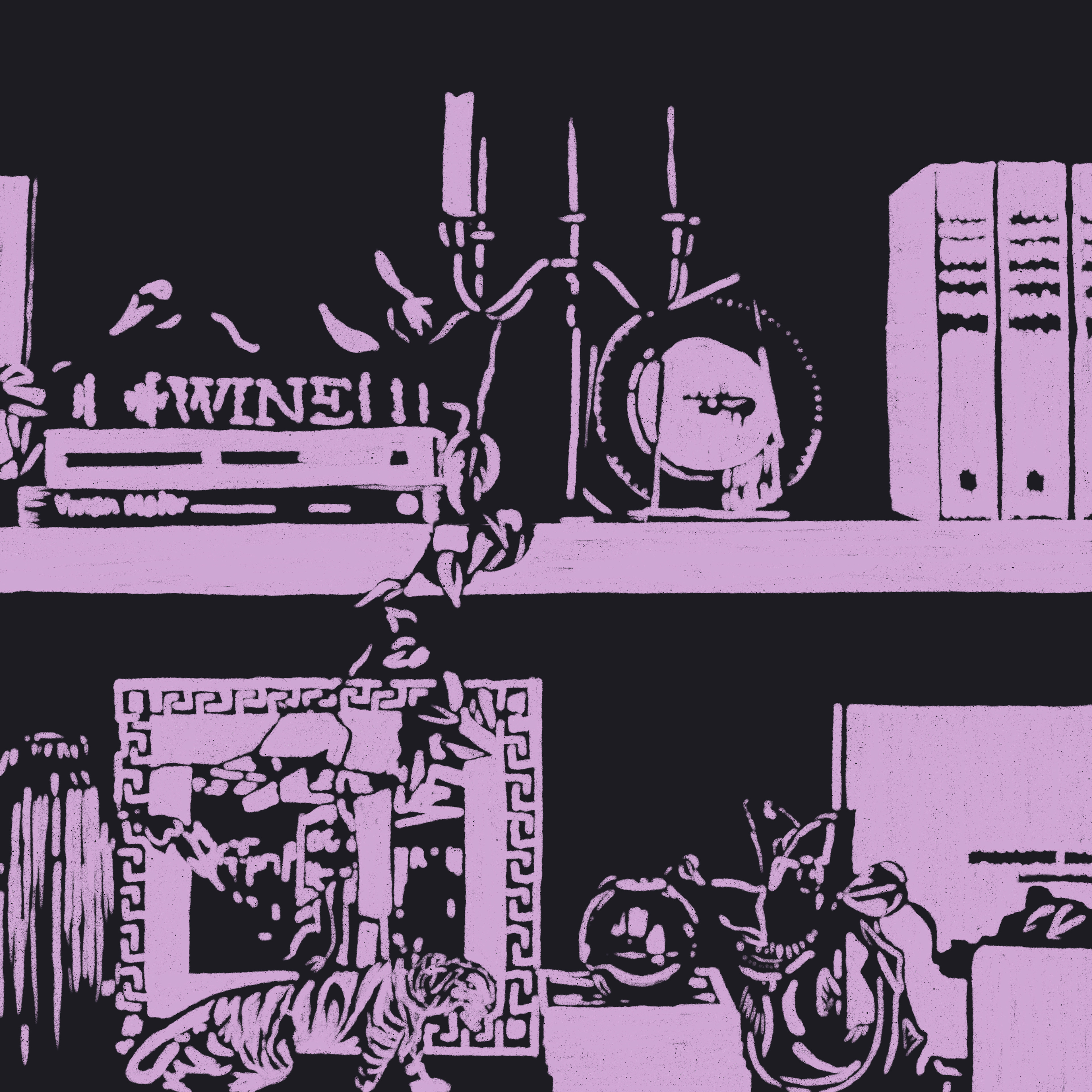 "Bookshelf Views" Digital. 2023.