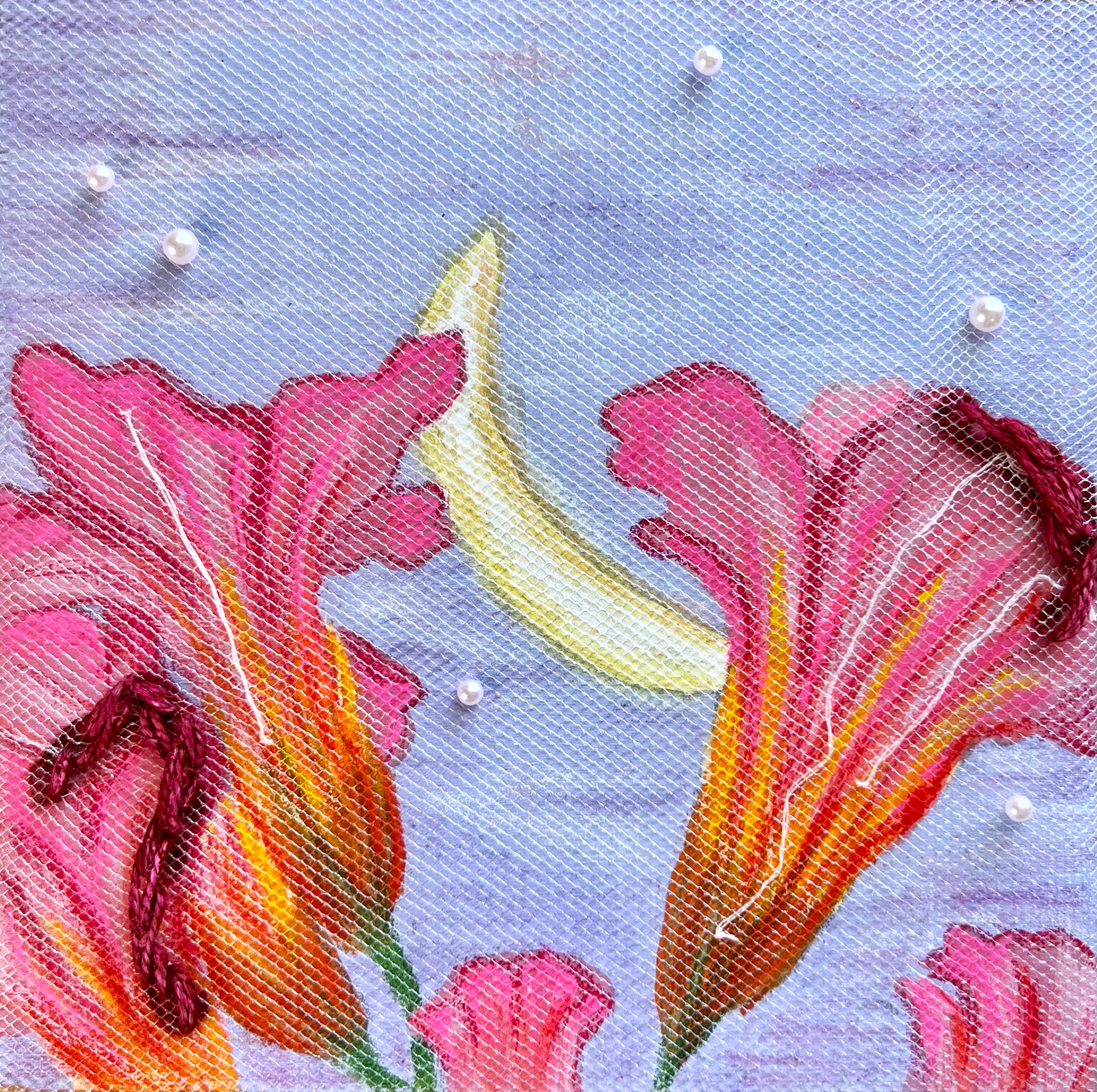 "Beauty Takes Time" Mixed Media. 2023.