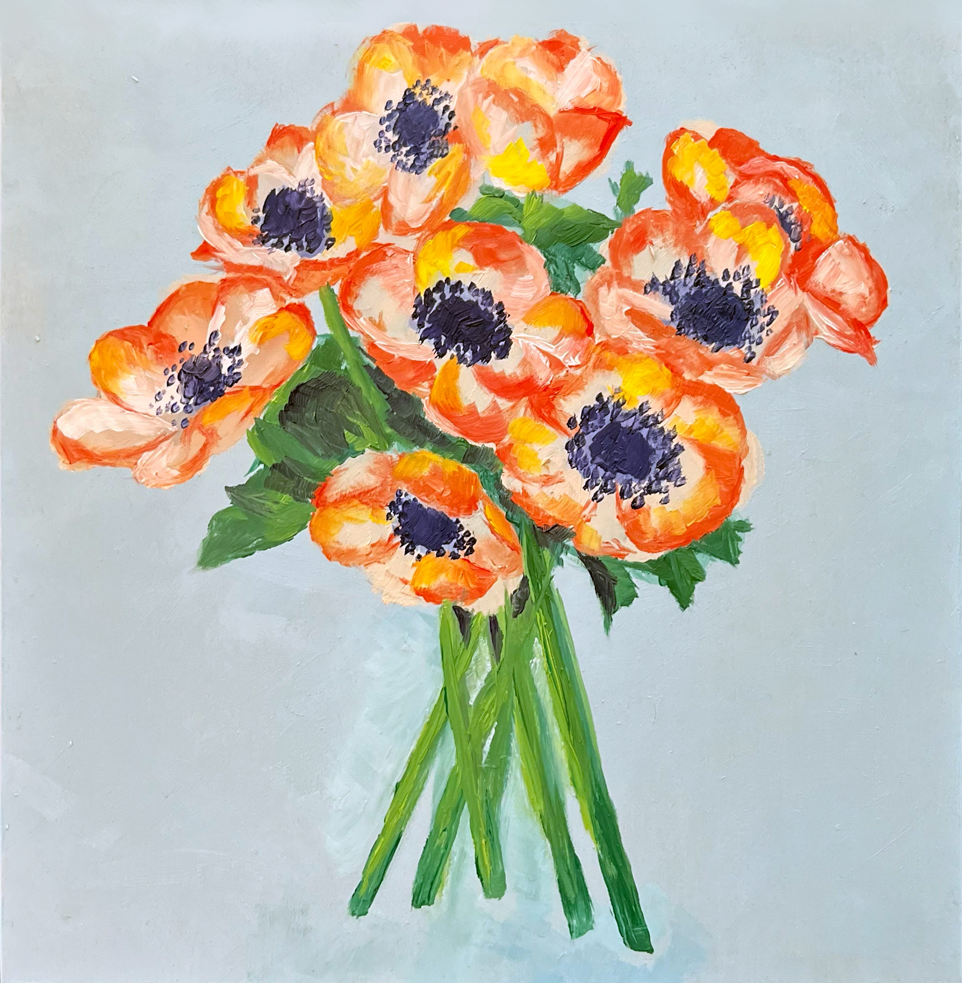 "Simple Love" Oil on wood panel. 2023.