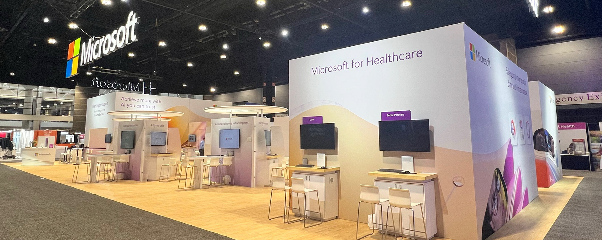 RSNA 2025, Chicago: Microsoft booth for world's largest radiology conference and trade show, drawing tens of thousands of professionals and hundreds of vendors for cutting-edge technology, education, and networking