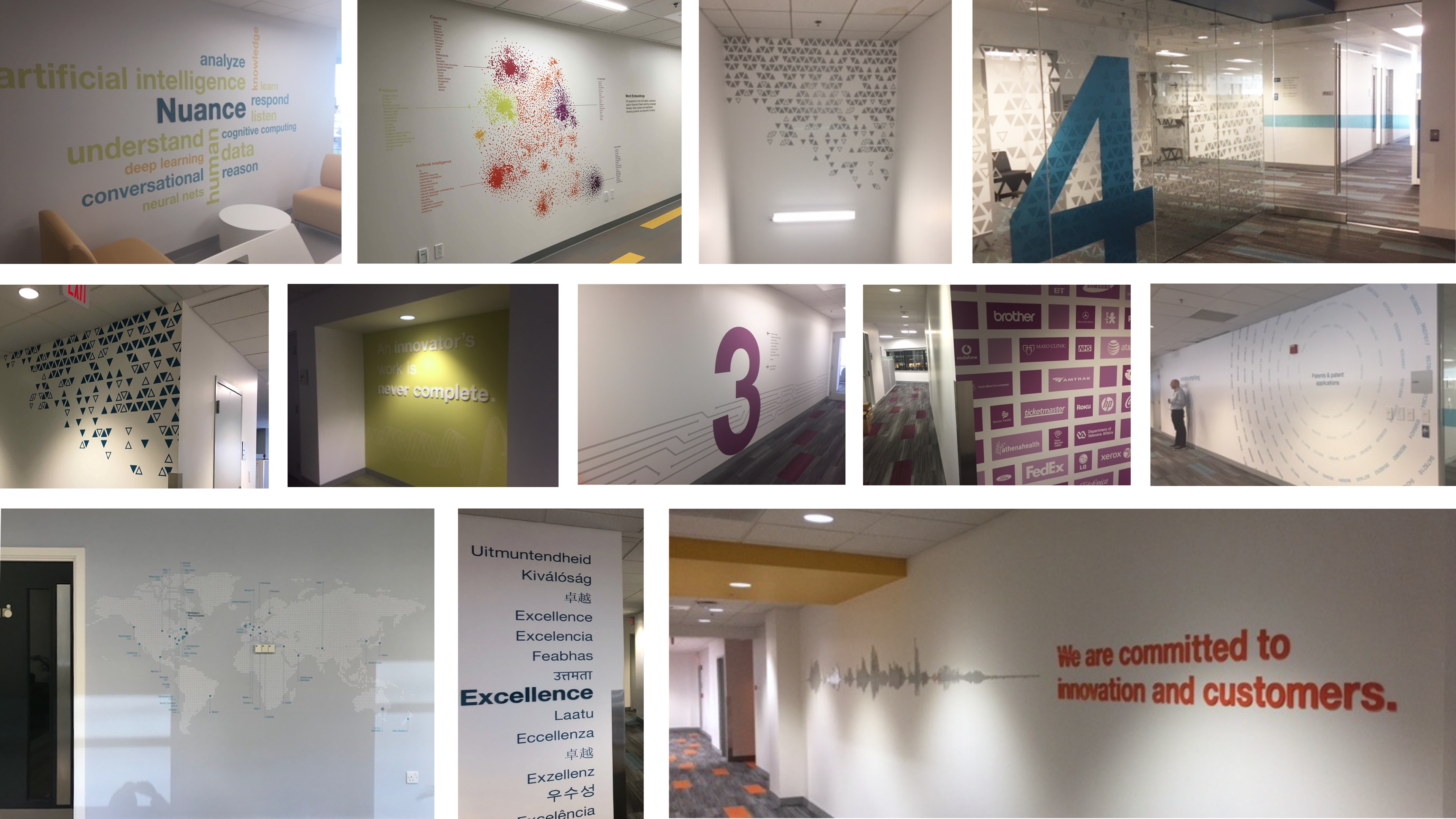 Experiential branding, Nuance Headquarters, Burlington, MA