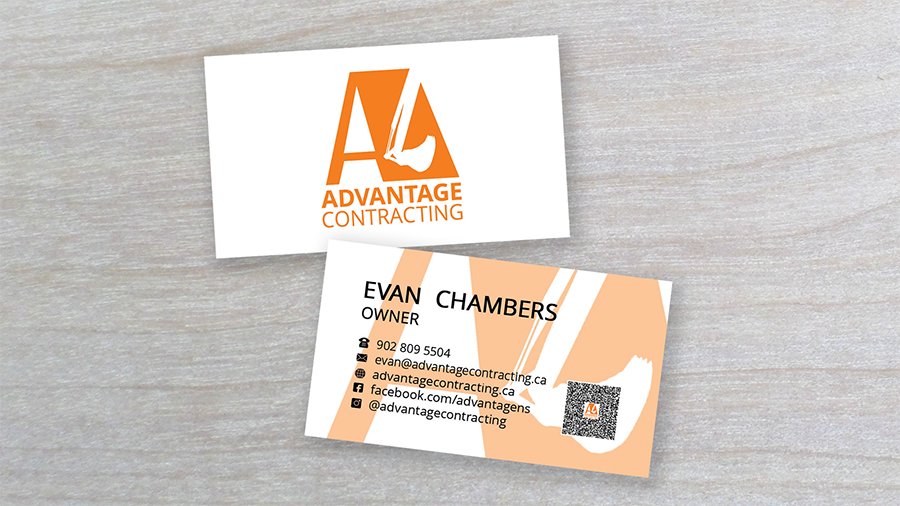 business card design, Nova Scotia design