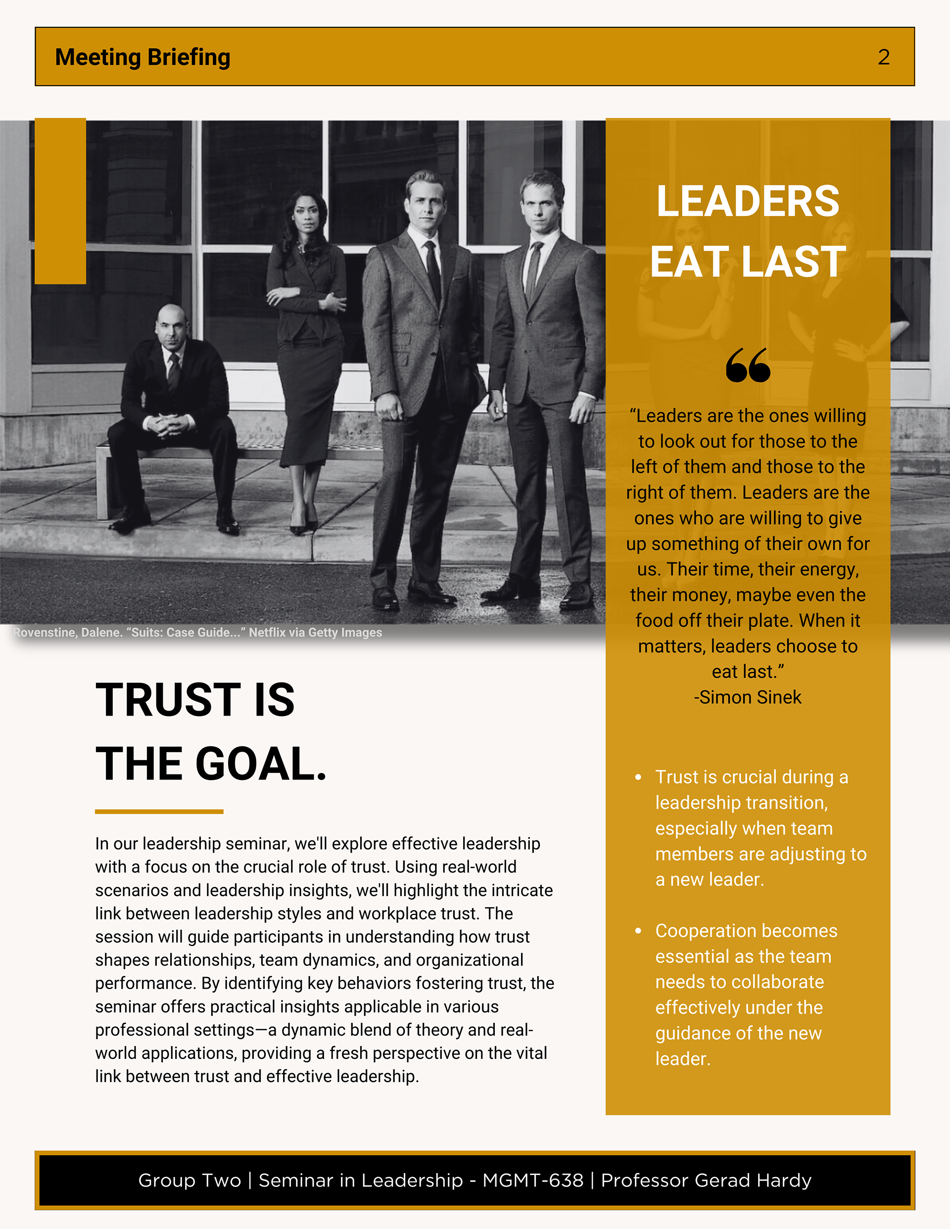 Meeting Briefing | Handout