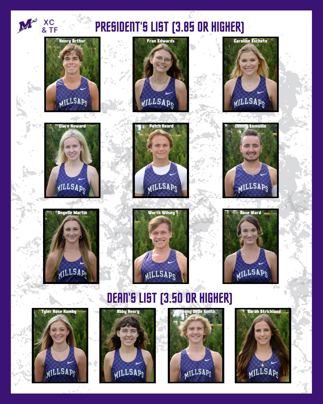 Athlete Academic Honors Template