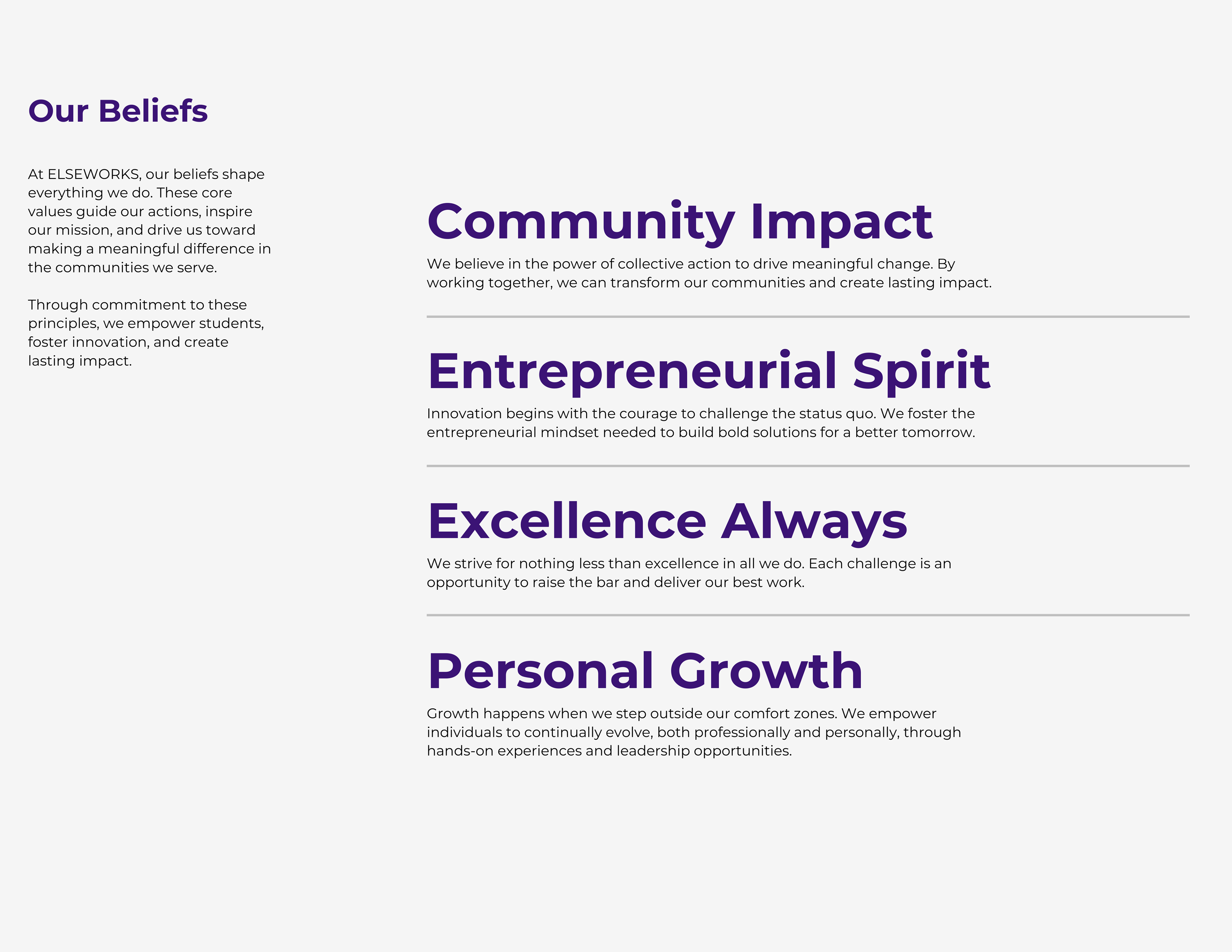 Our Beliefs | Brand Standards Guide
