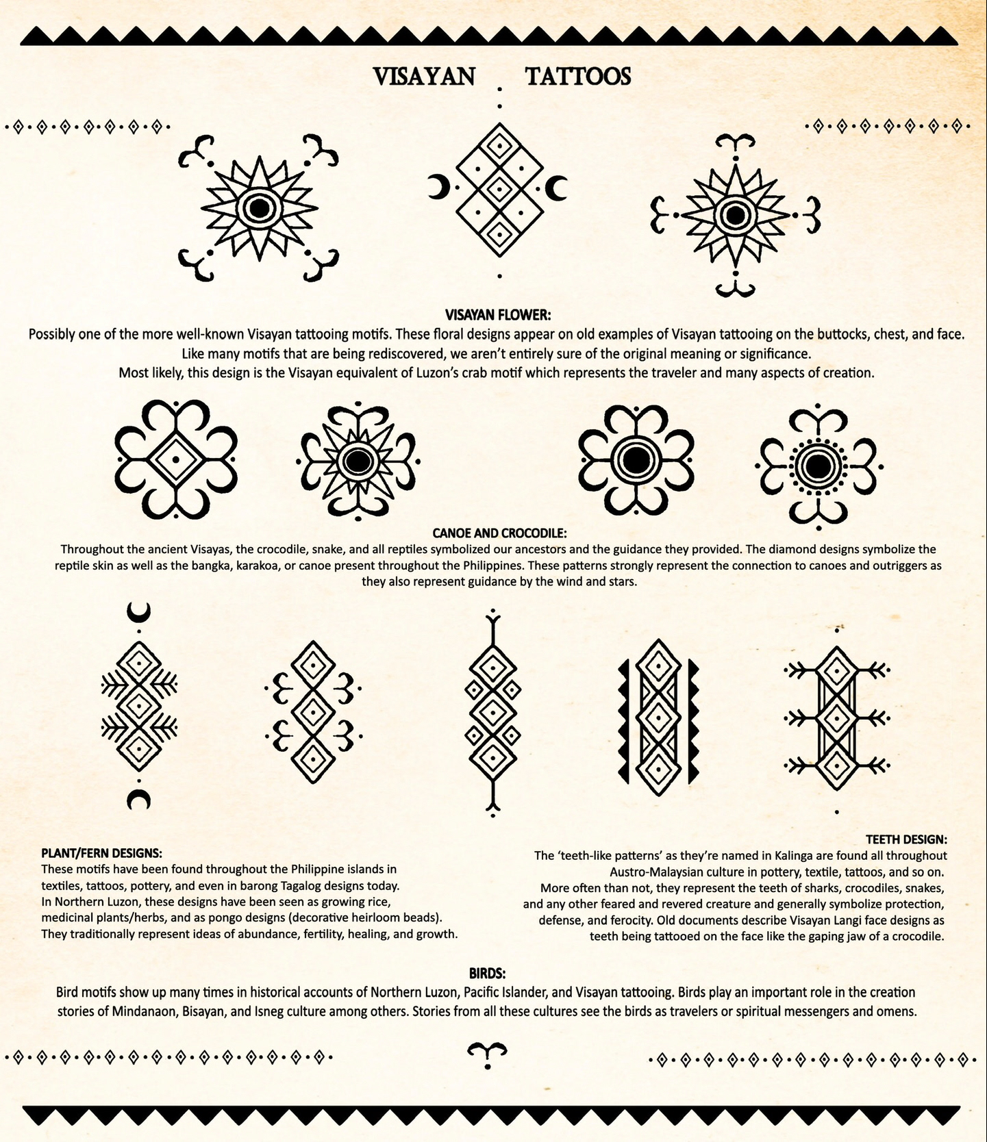 VISAYAN TATTOO MOTIFS