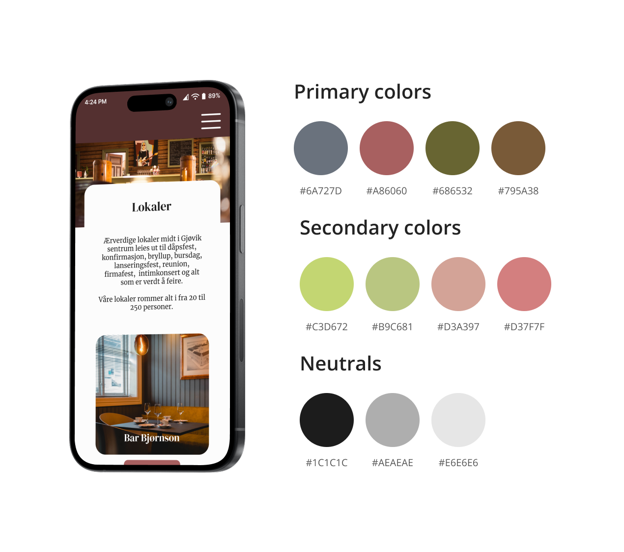 New color palette for Samfundet
