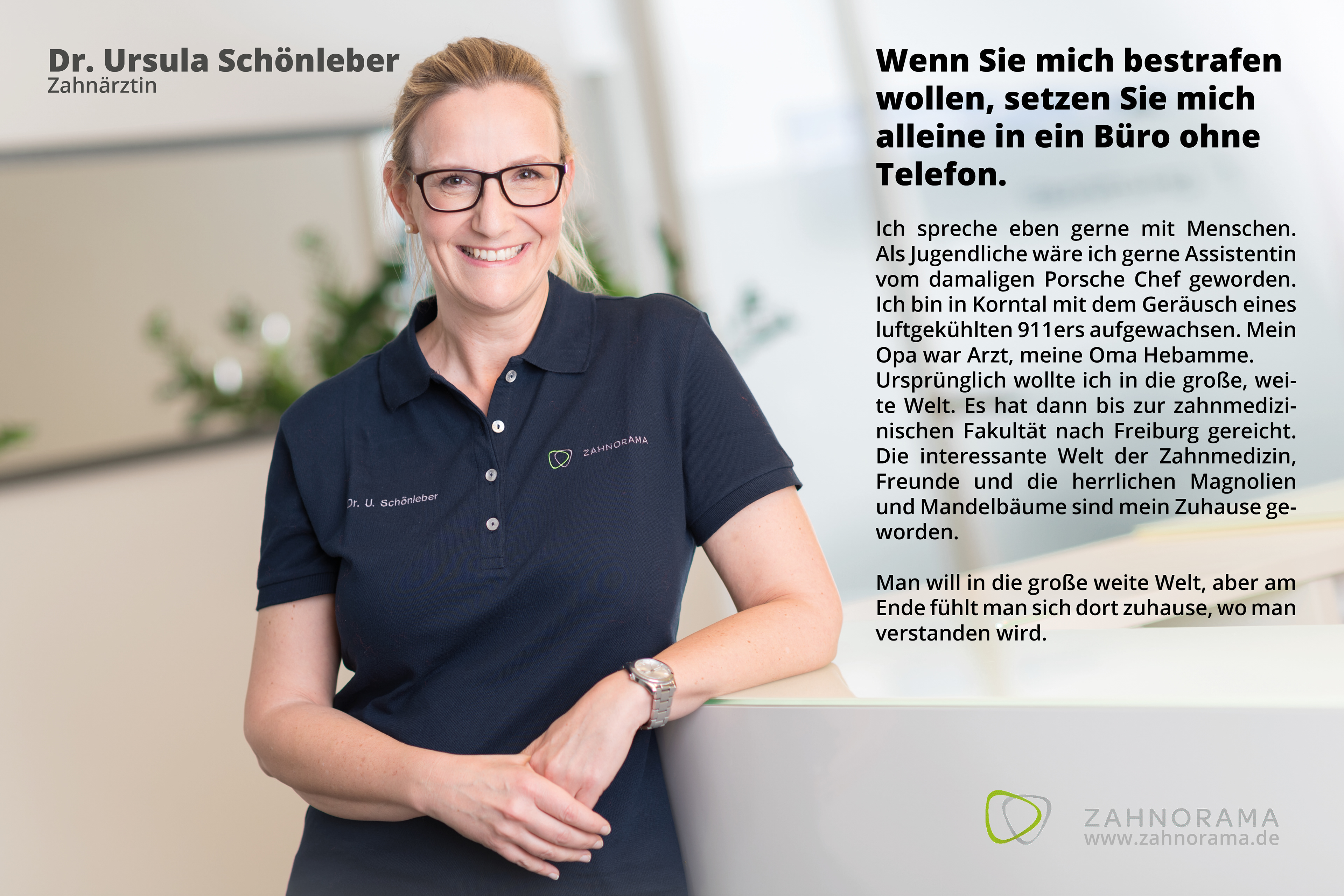 Corporate Stories, Zahnorama Markröningen, Dr. Ursula Schönleber