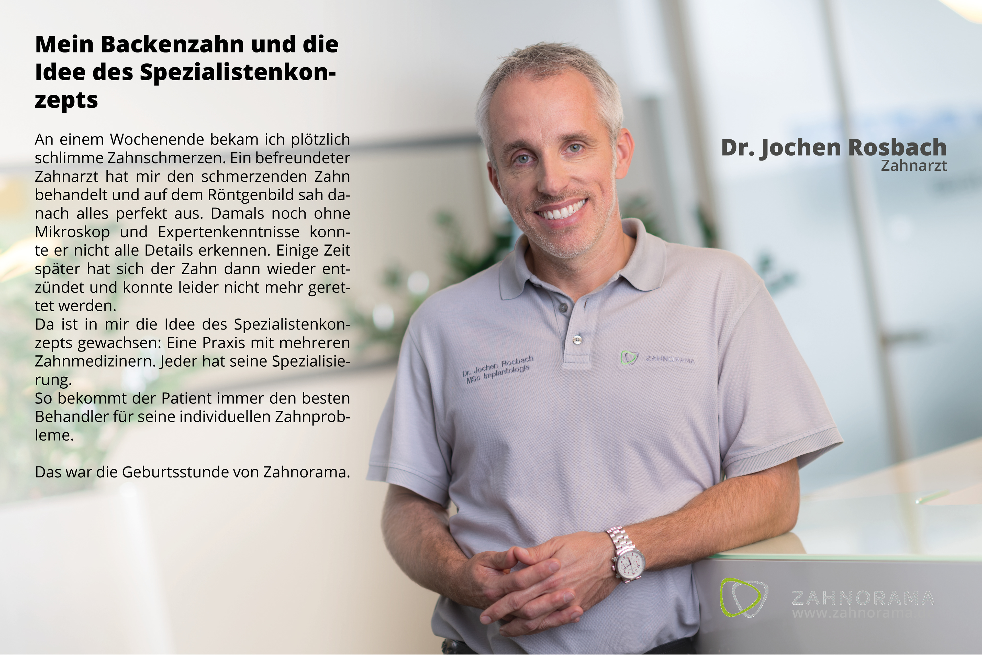 Corporate Stories, Zahnorama Markröningen, Dr. Jochen Rosbach