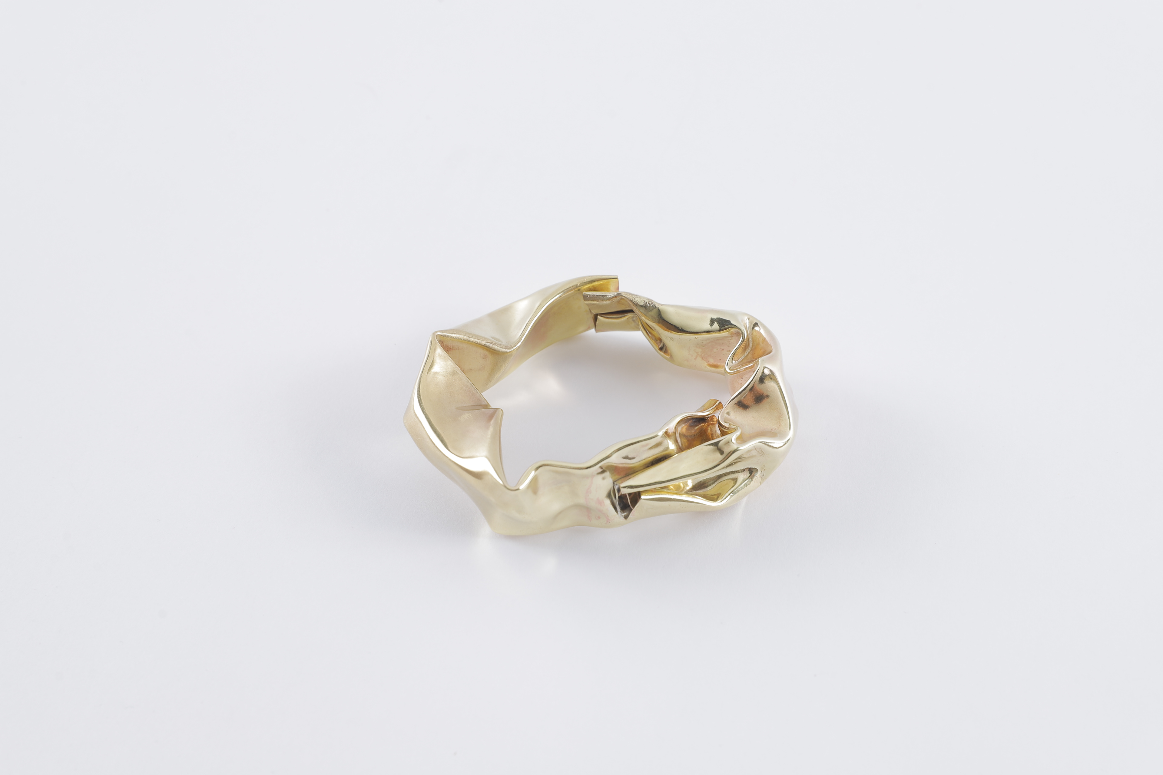 Gold plated brass bracelet