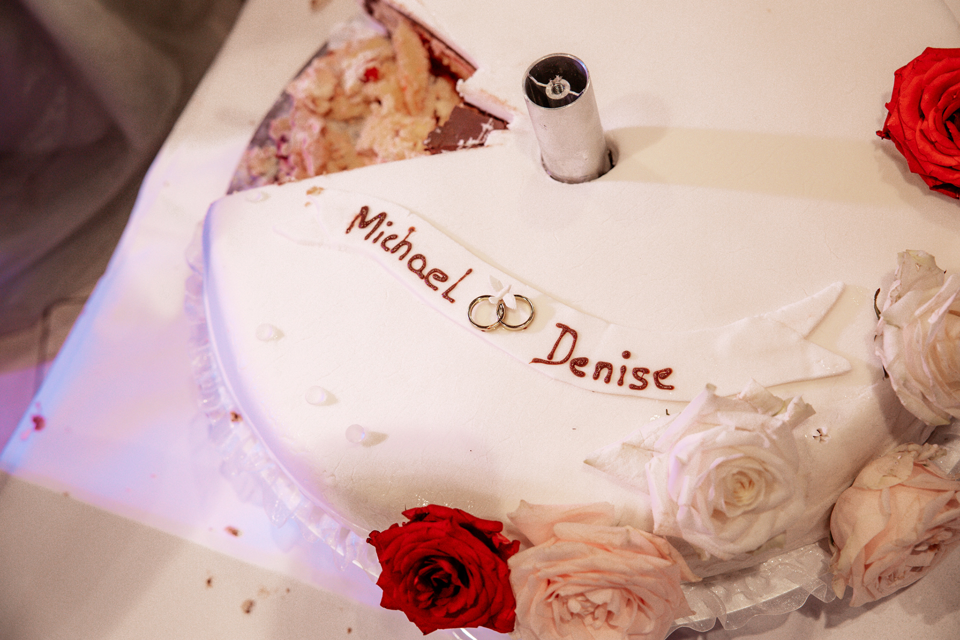 Hochzeitstorte Michael & Denise in der Event Location Europahalle Castrop-Rauxel