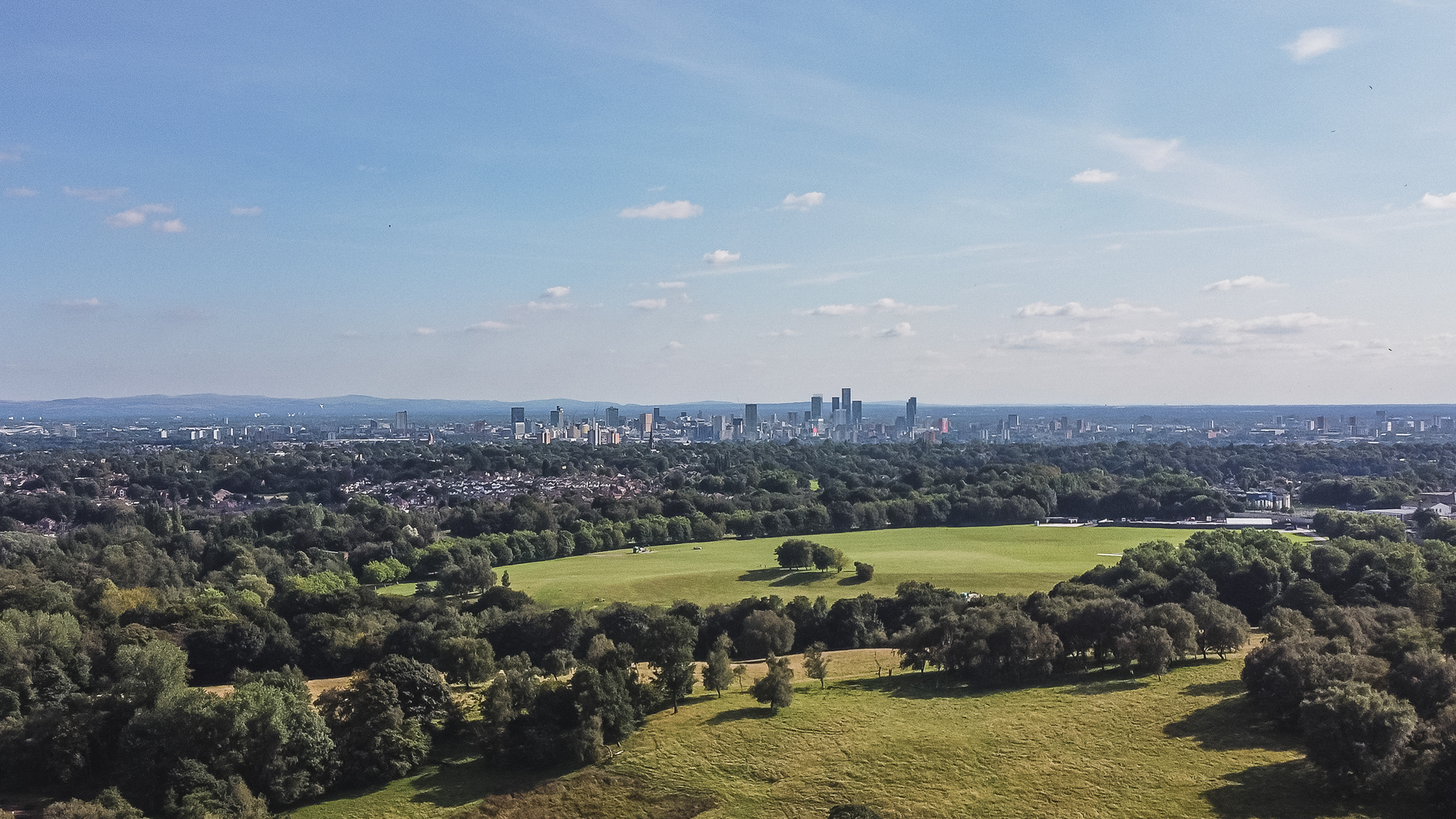 Manchester skyline from Heaton Park