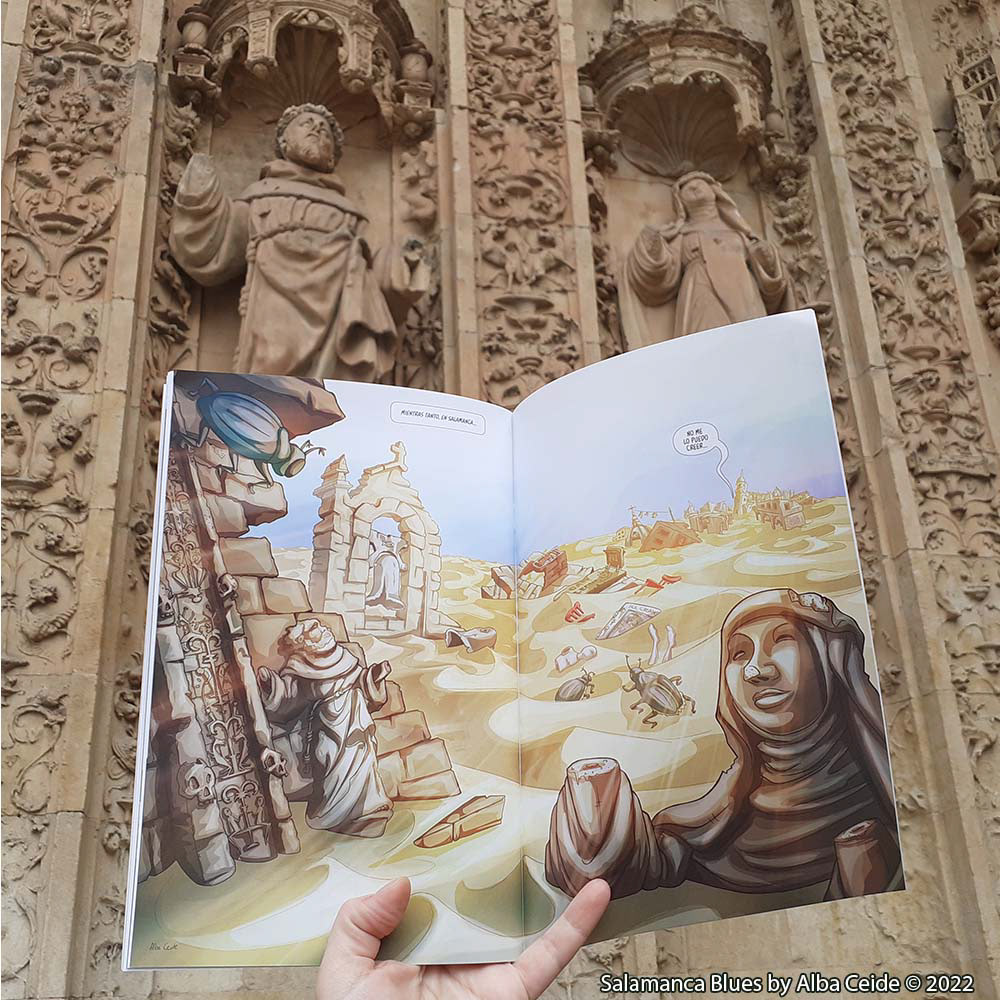 I took inspiration by the scultures of San Esteban Monastery