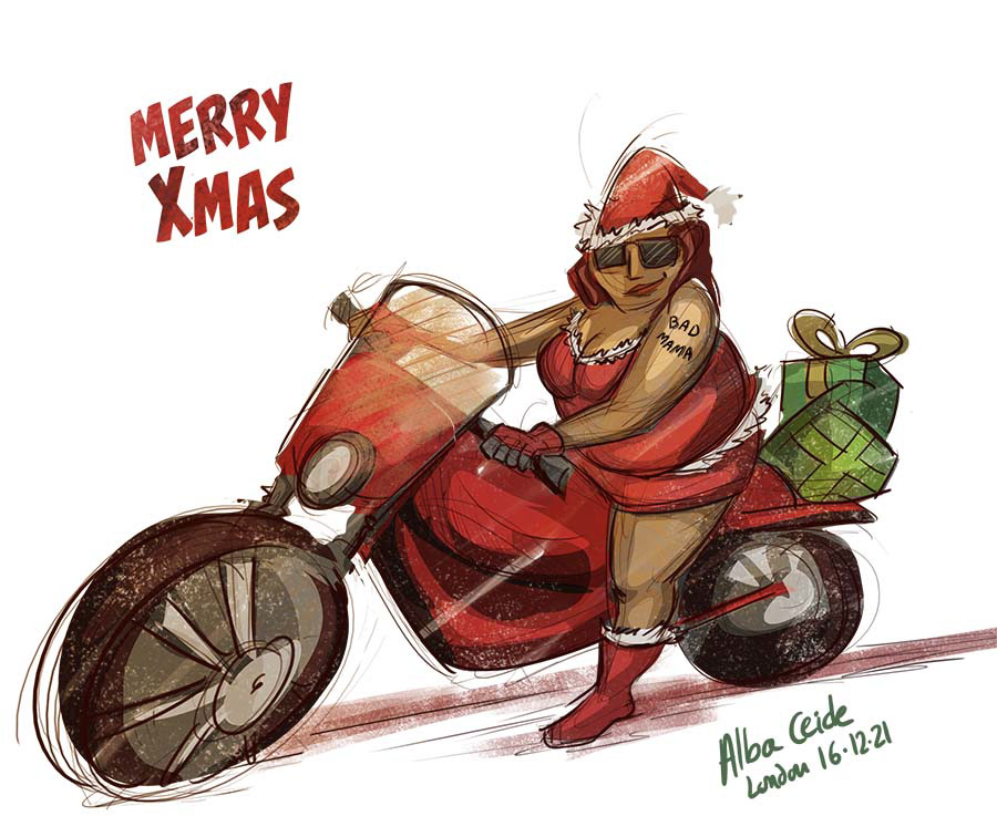 Santa with Attitude