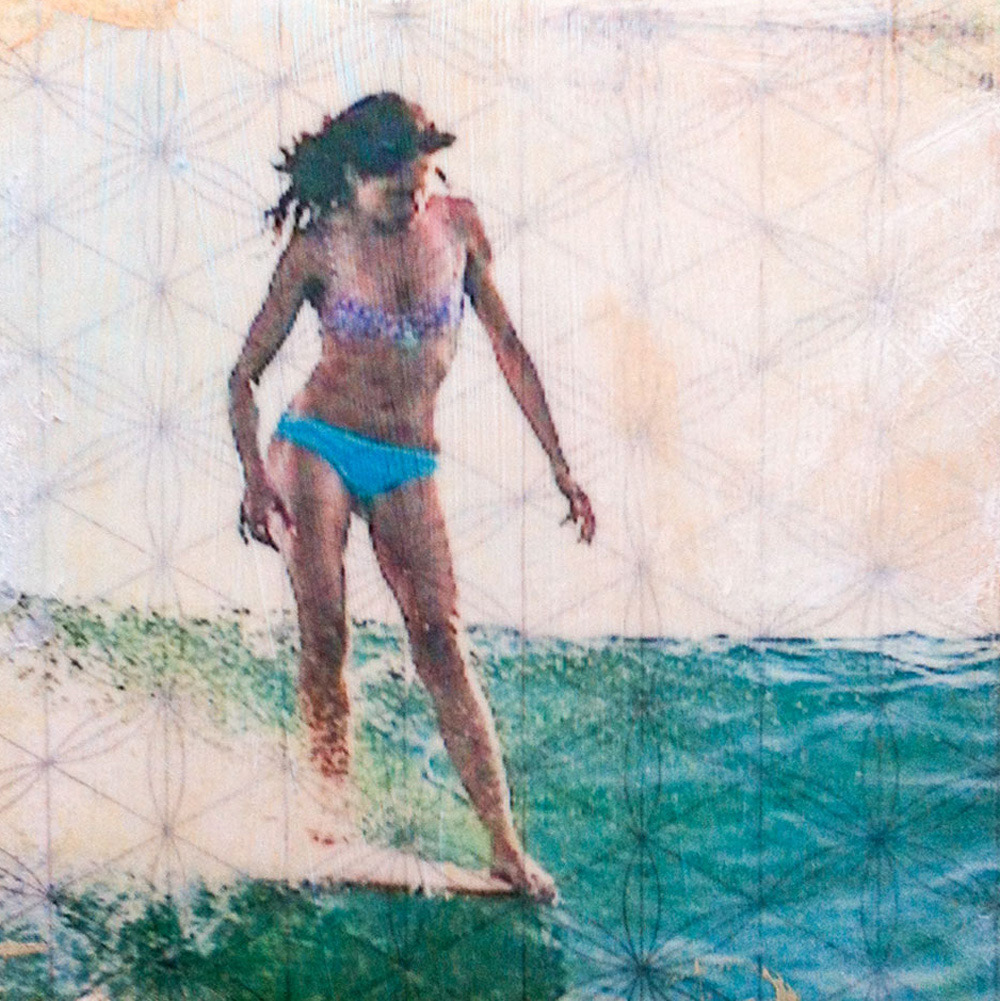 Surfer 2 - 6" x 6" (Sold)