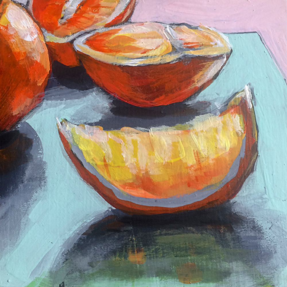 Oranges 3 - 6” x 6” (Sold)