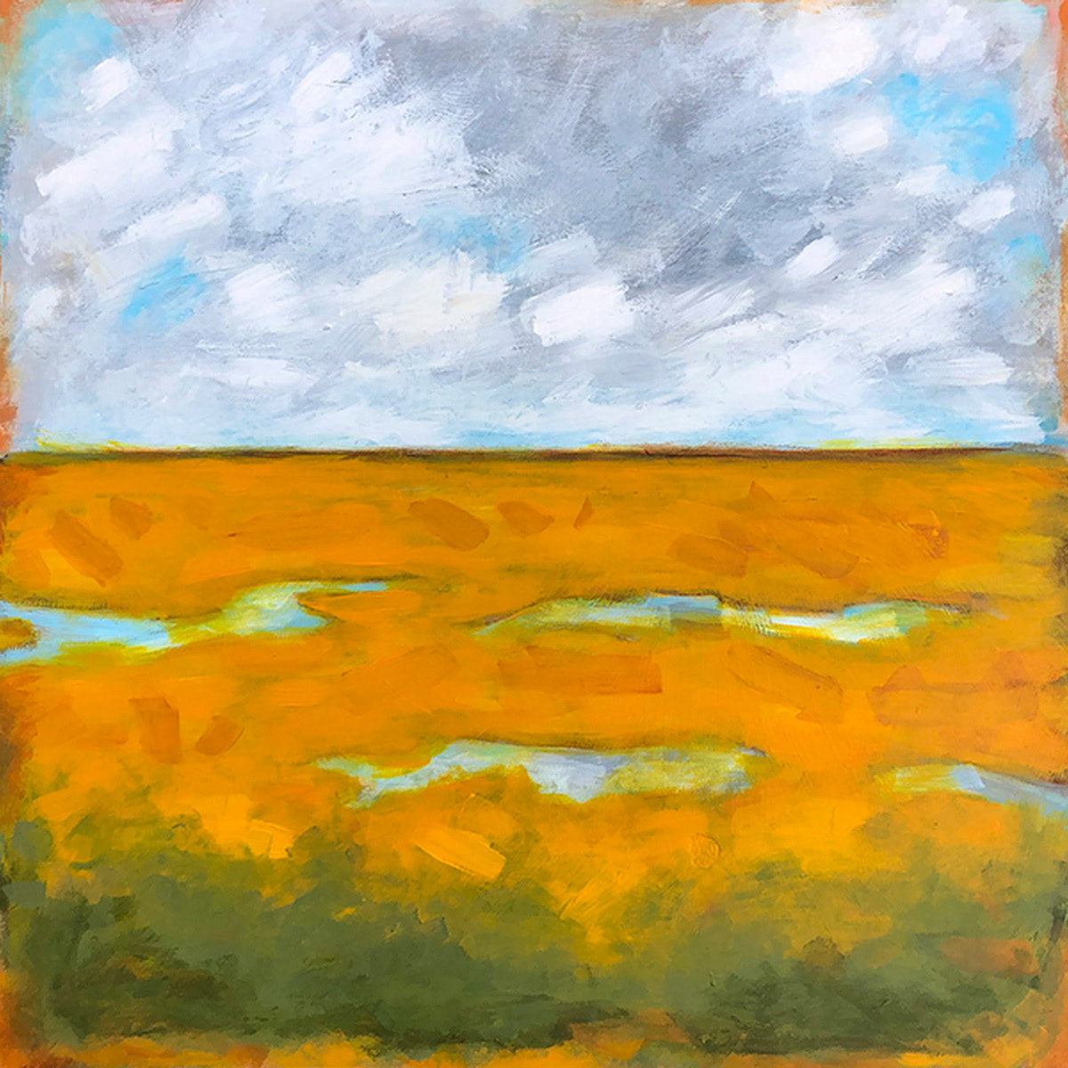 Ocean Drive NJ 2 - 24" x 24" - Acrylic on Birch Panel