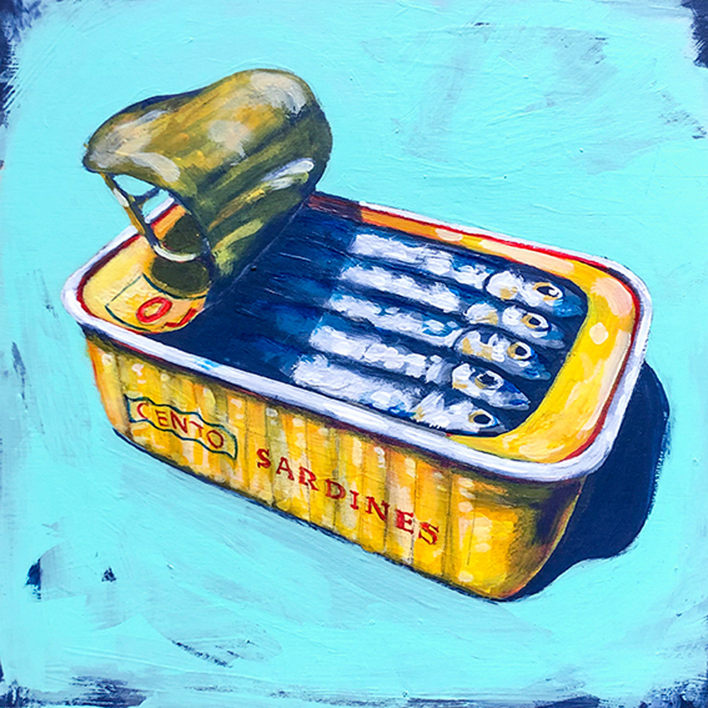 Sardines 2 - 12" x 12" (Sold)