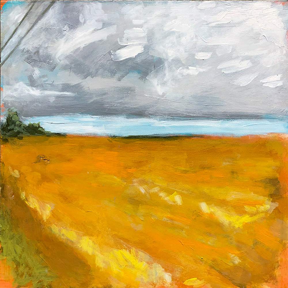Route 40 NJ - 24" x 24" - Acrylic on Birch Panel