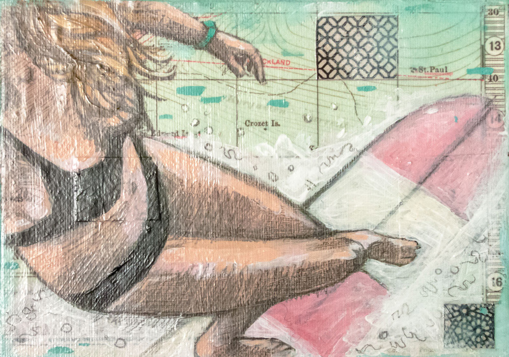 Surfer 6 - 7" x 5" (Sold)