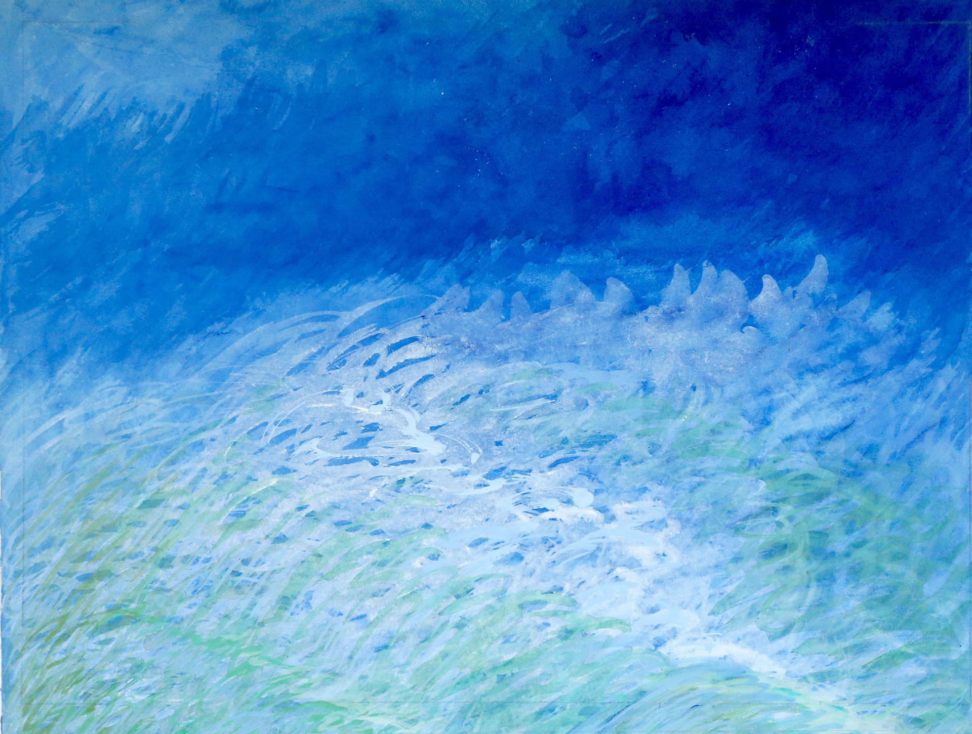 Sans titre - 2007 - Acrylique et craie sur lin marouflé.