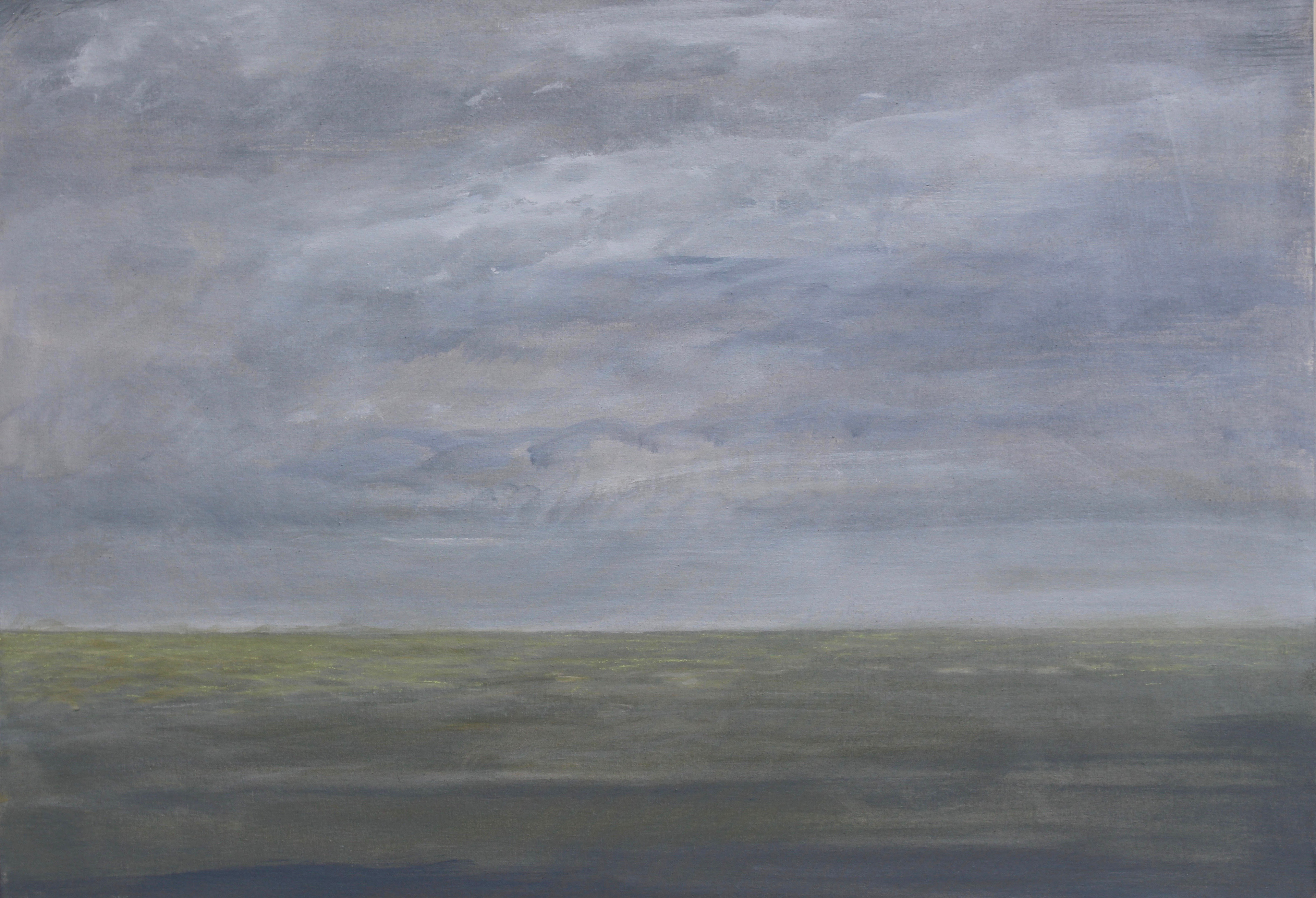 Marine - 2017 - Acrylique et crai sur lin marouflé.