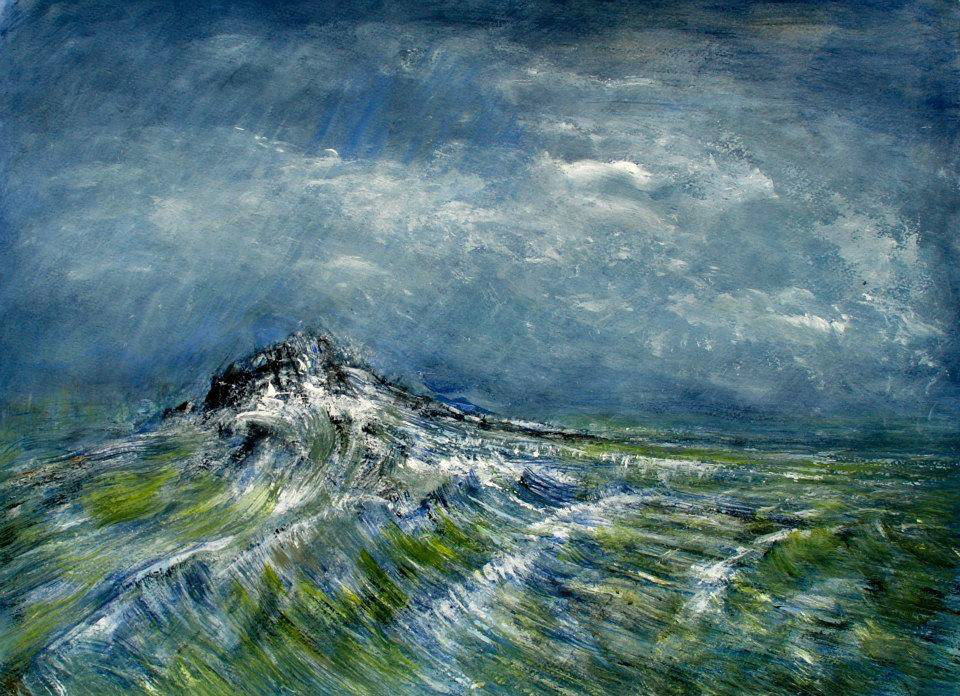 Avis de grand frais - 2015 - Acrylique et crai sur lin marouflé.