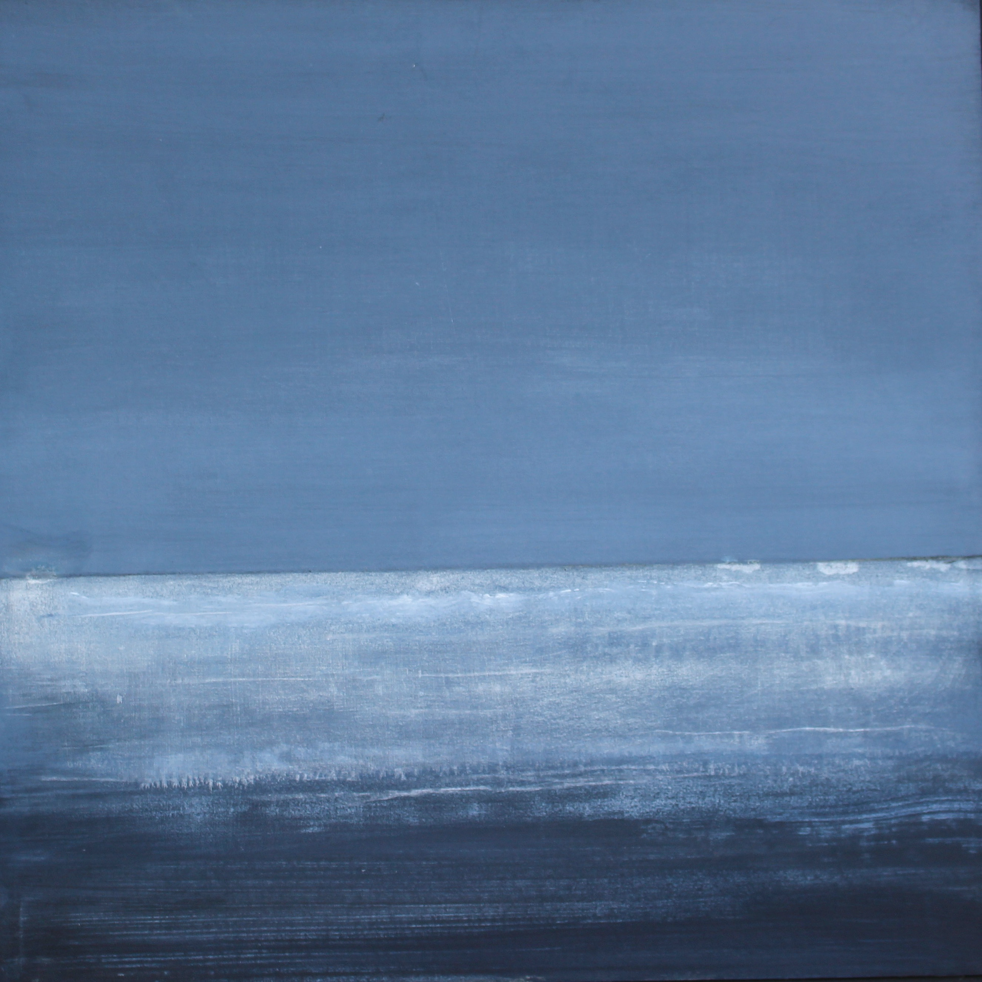 Marine - 2012 - Acrylique et réhaut de  craie sur lin marouflé.