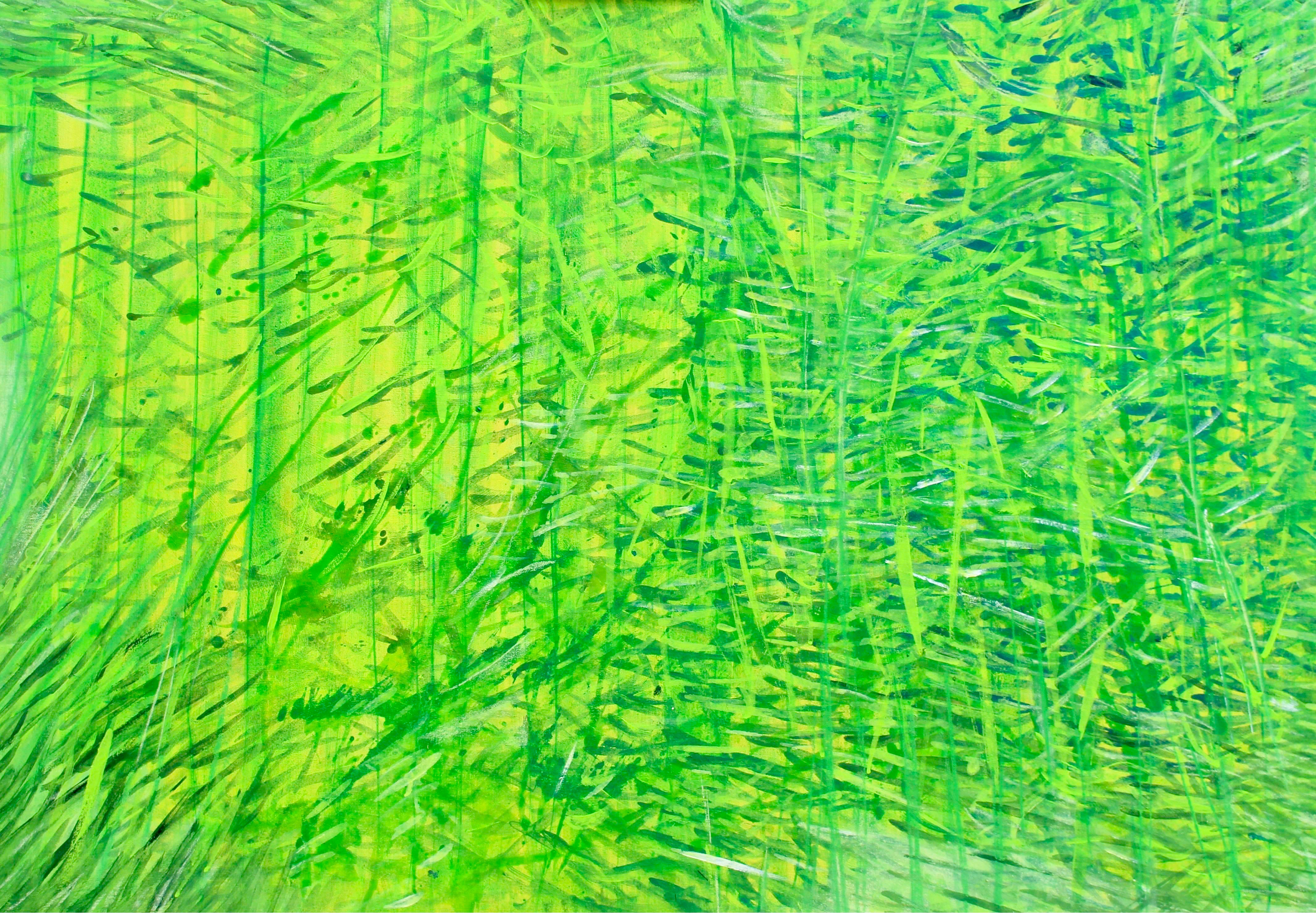 Bambou- 2017 - Acrylique sur papier Canson.