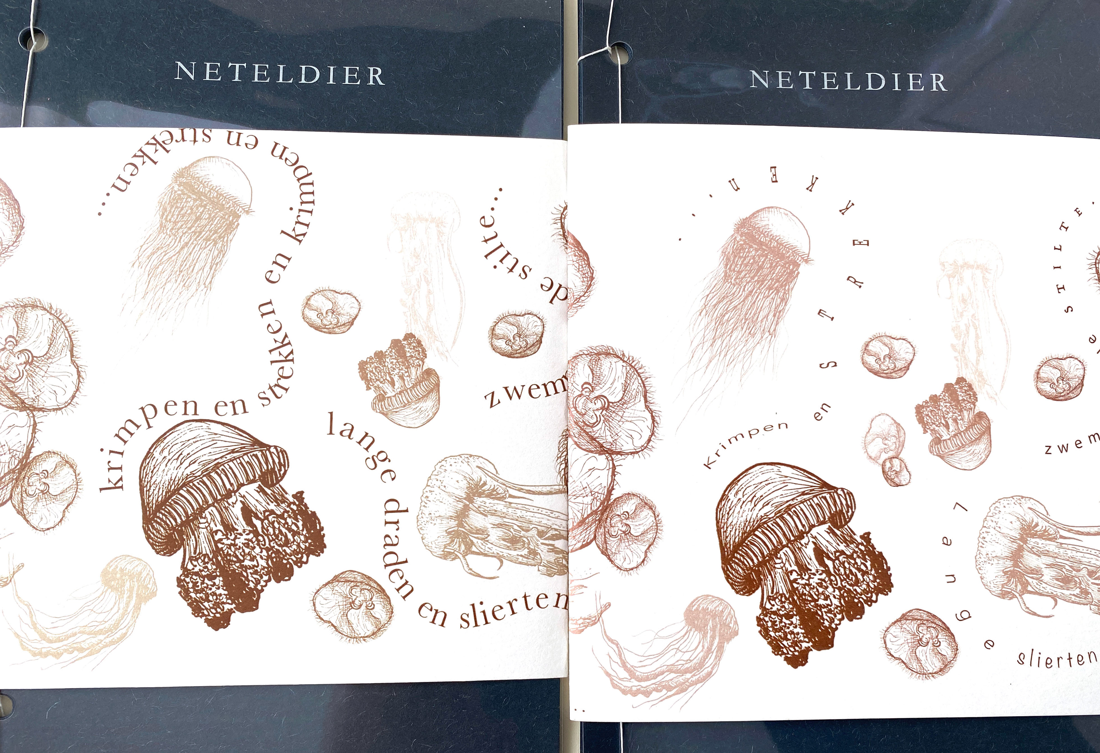 Twee hoezen (rechts eindproduct)