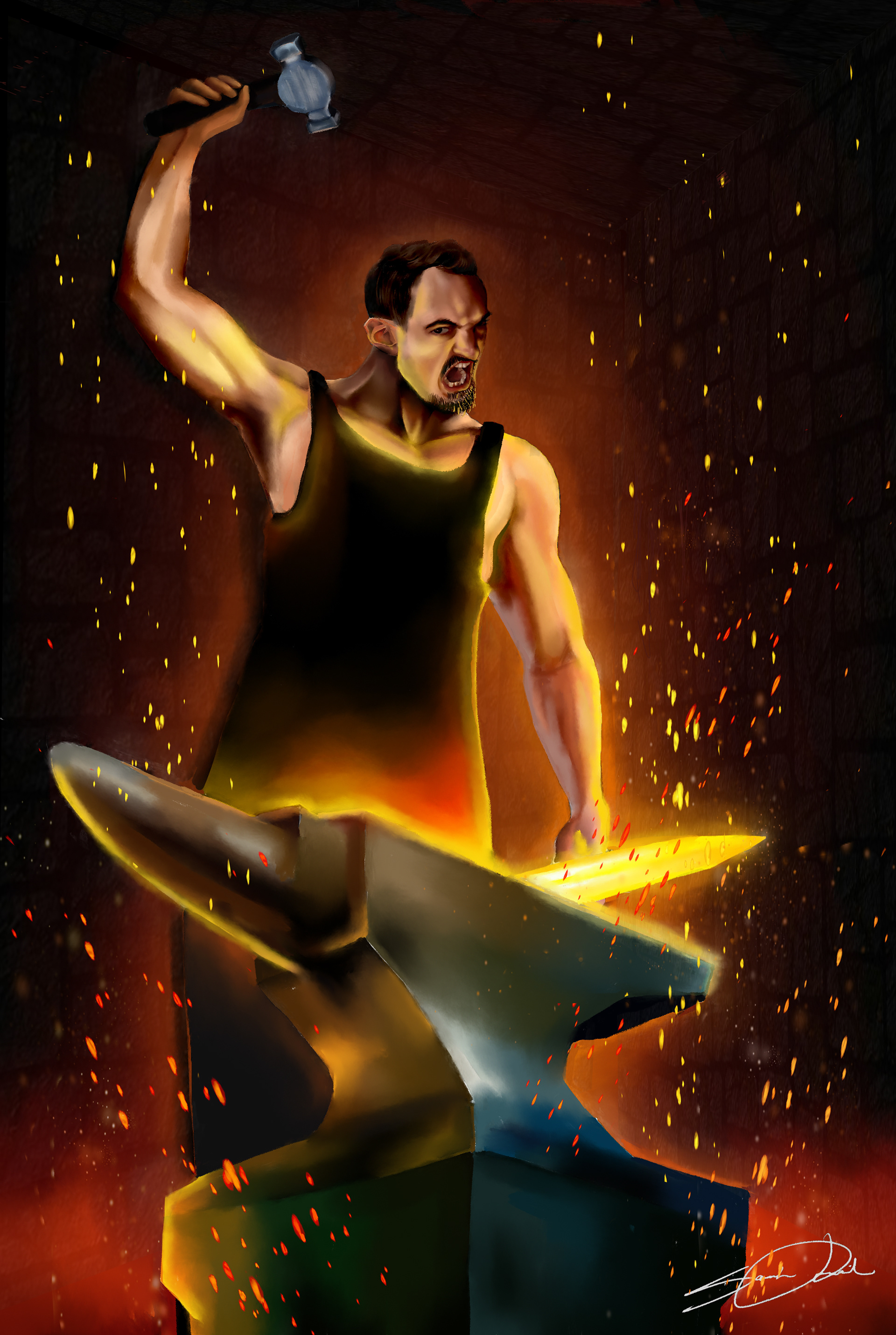 The Blacksmith- Digital Painting
