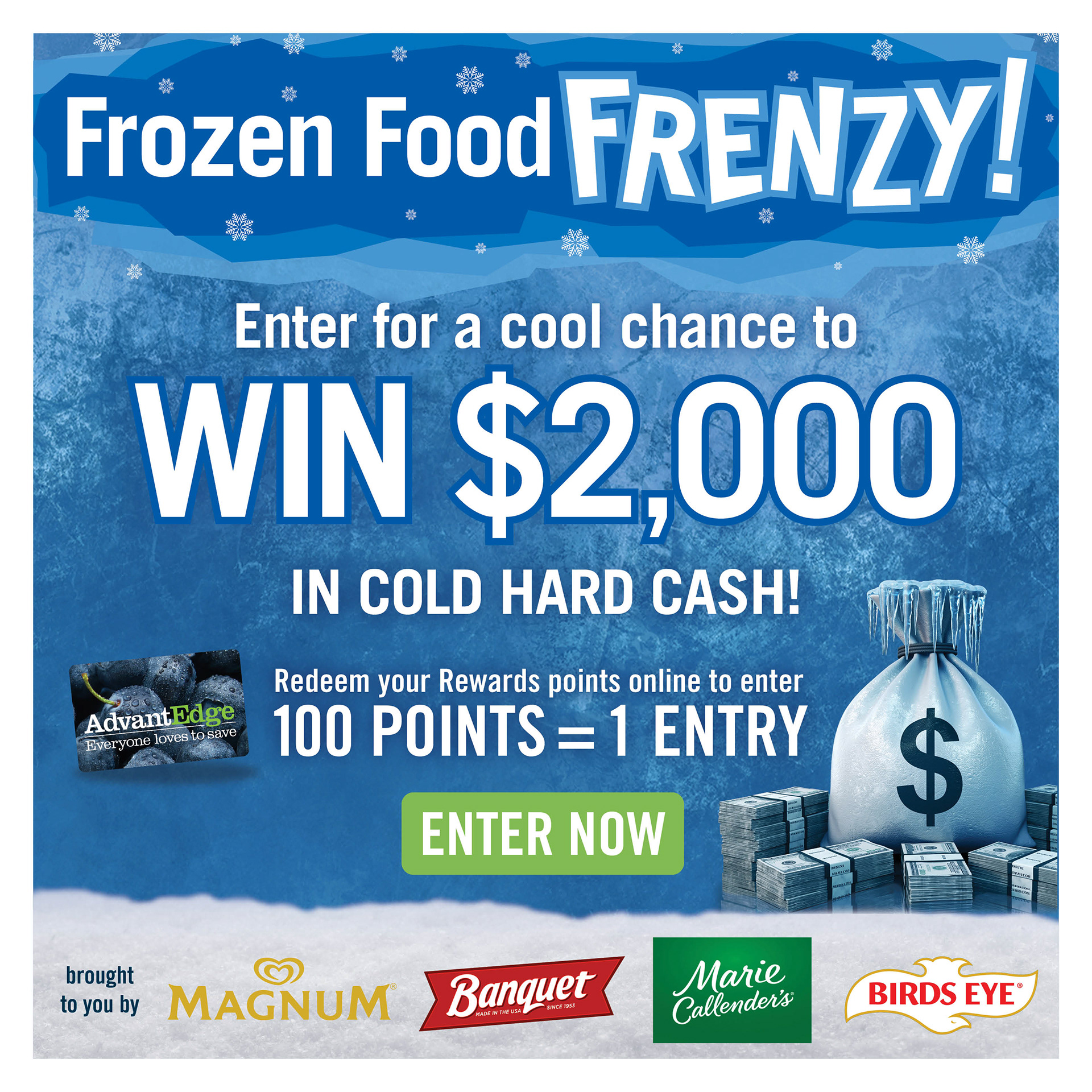 Brand Sponsor Sweepstakes Frozen Food Month Flipp Flyer