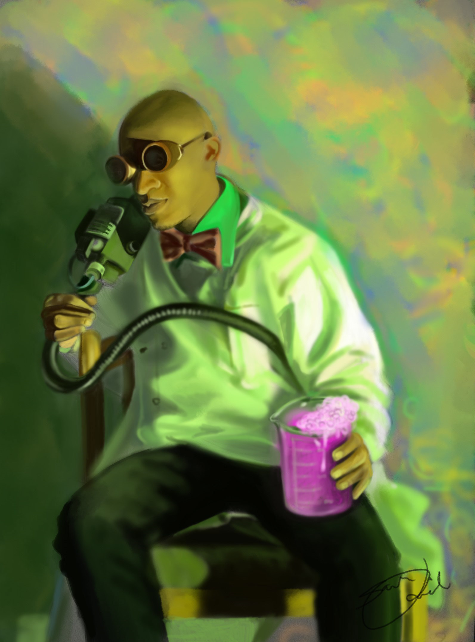 Crazy Scientist- Digital Painting