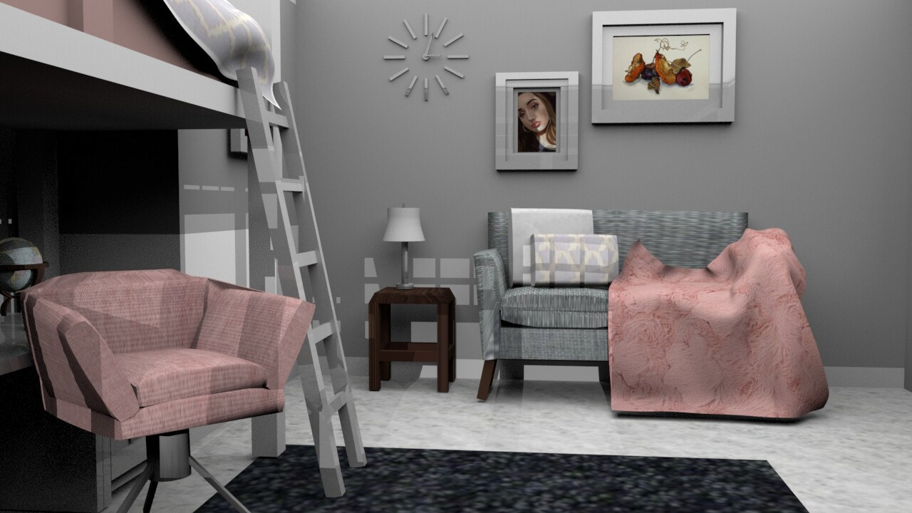Room- Made with Maya
