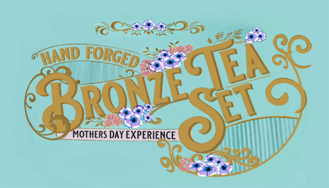Bronze Tea Set Care Card- Designed and drawn with Adobe Photoshop
