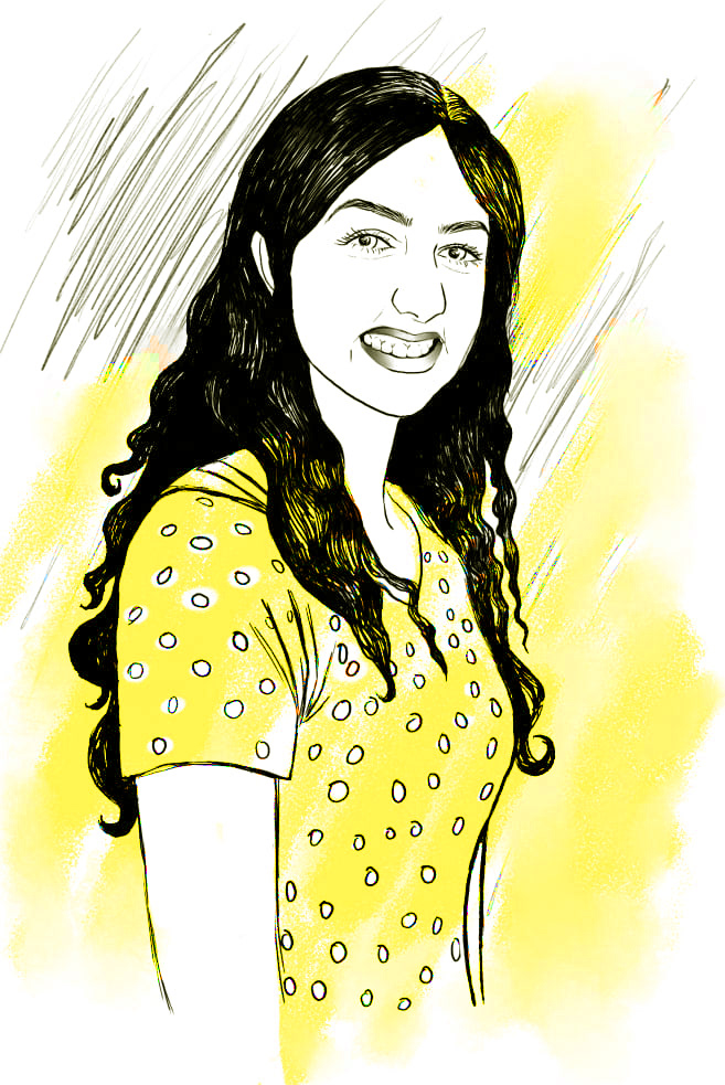 Line Drawing- Favorite color Portrait