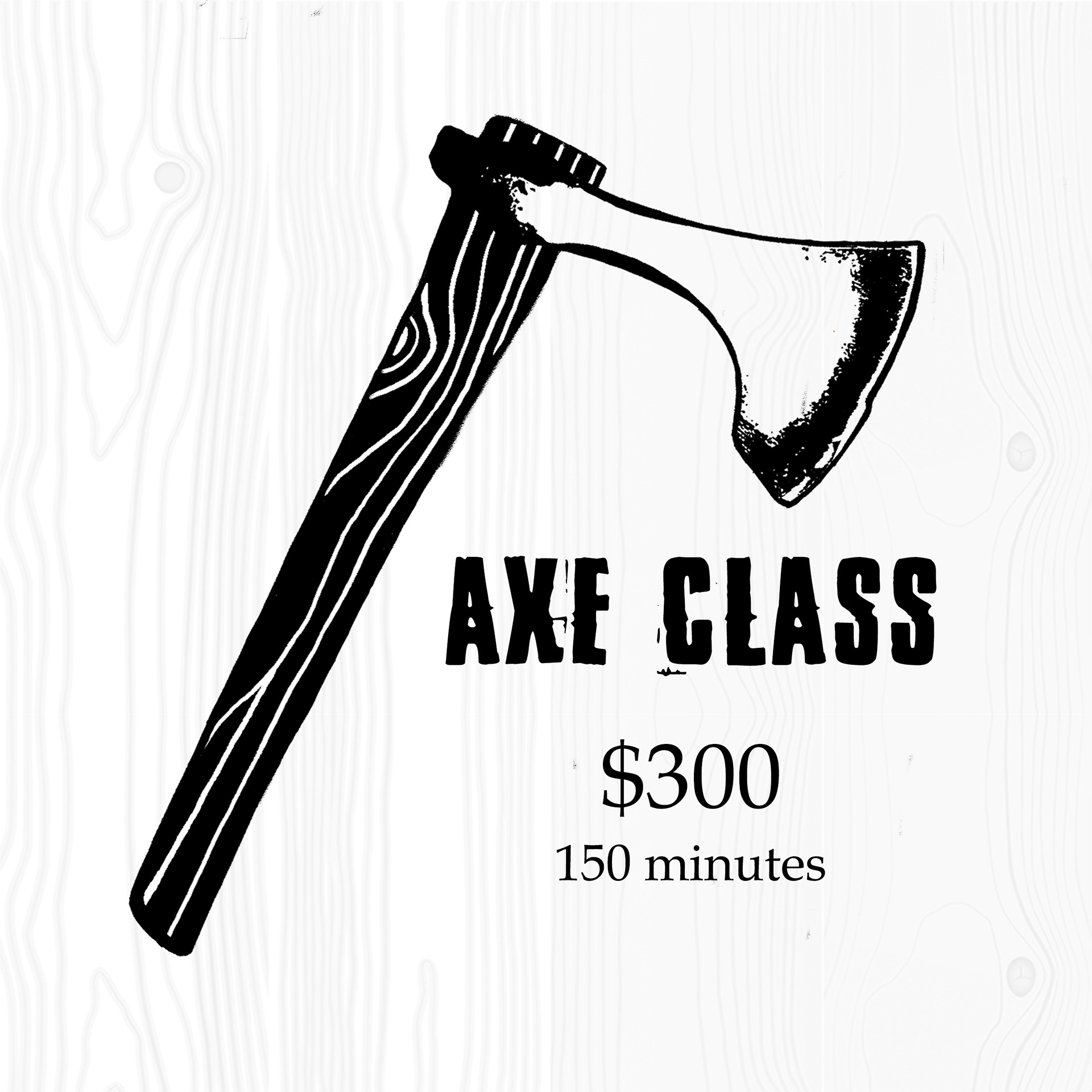 8x8 Menu with hand drawn illustration for Bavarian Blacksmith Experience