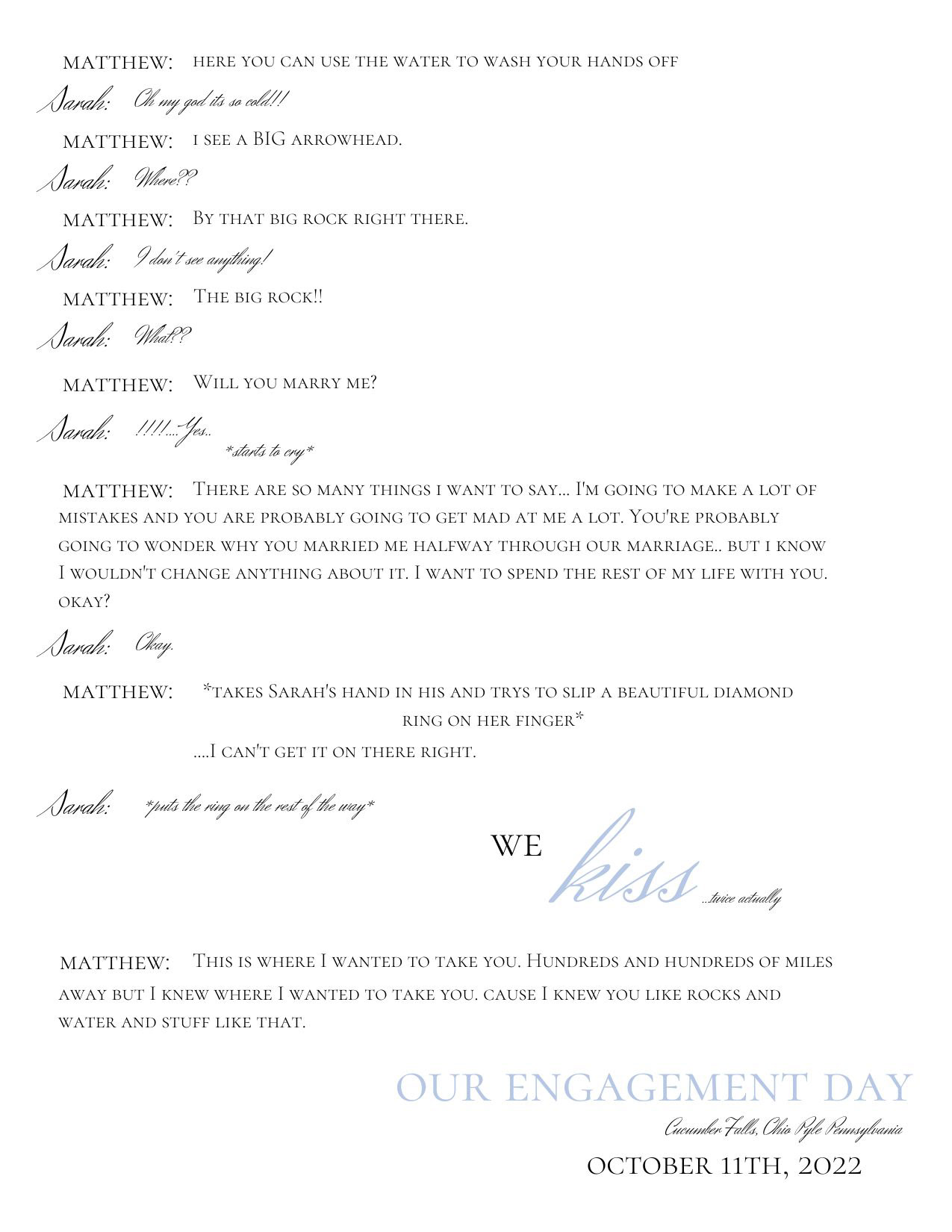 Engagement Script Poster