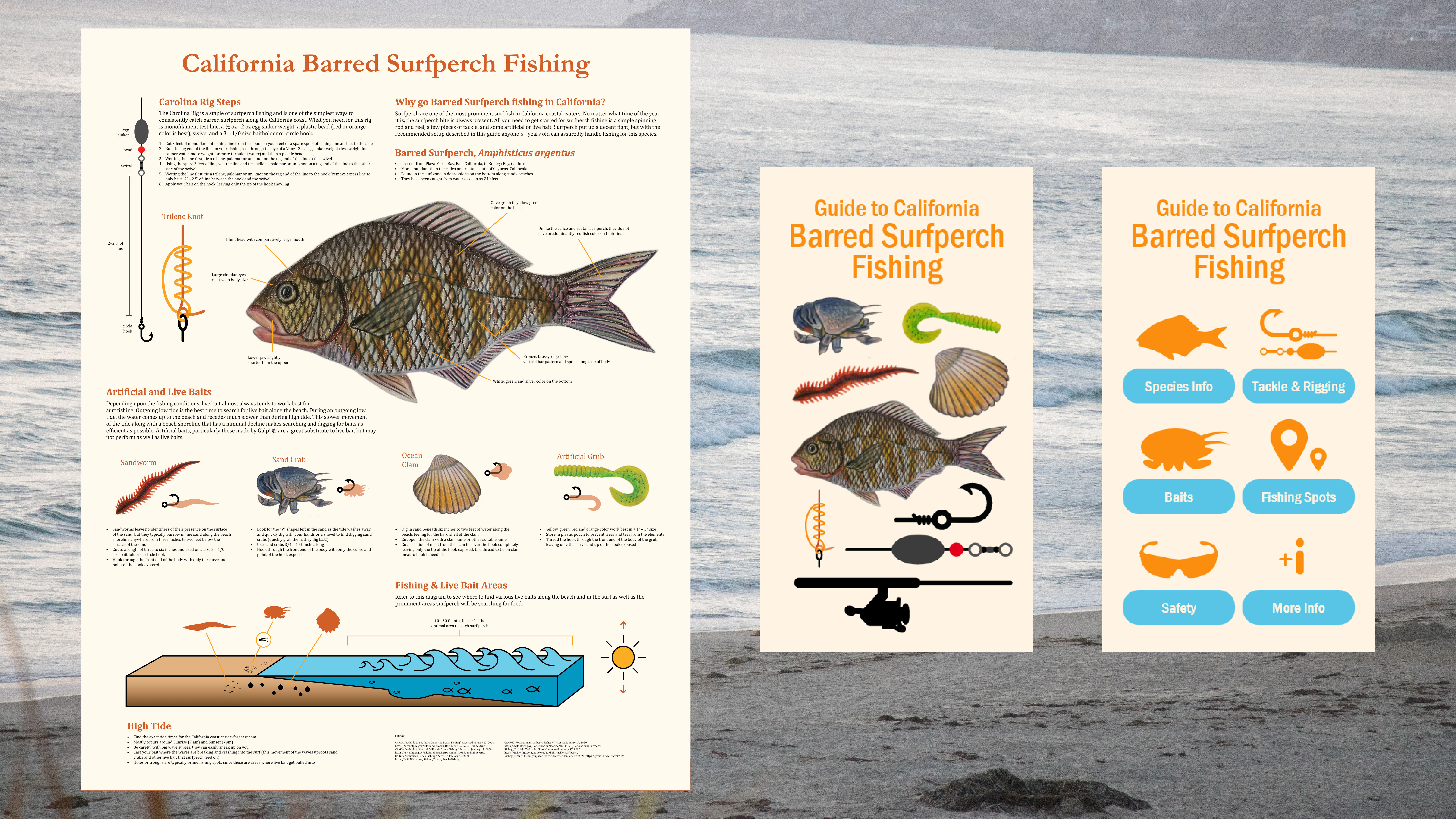 Ruben Gutierrez - Surfperch Fishing Infographic & App